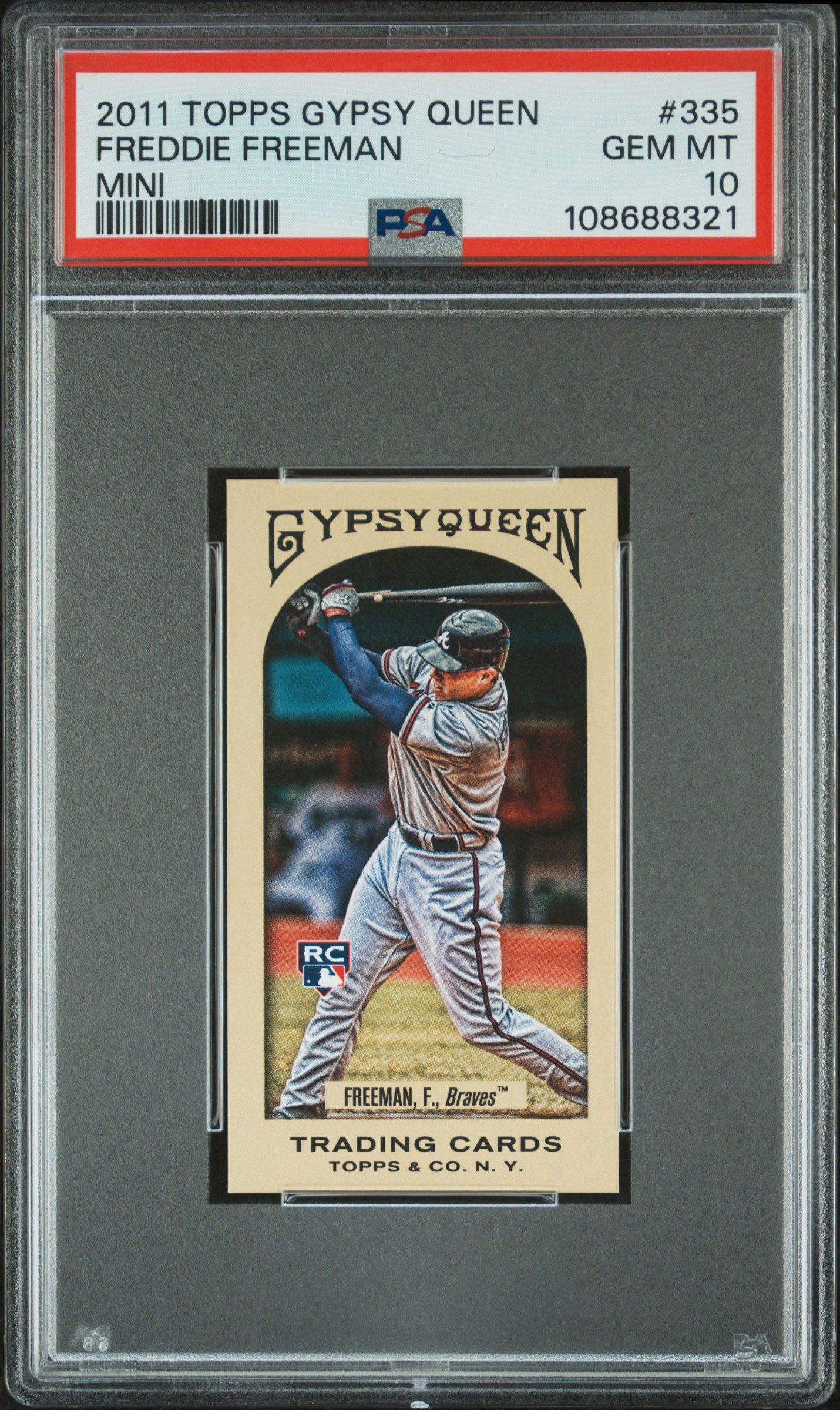 2011 Topps Gypsy Queen 335 Freddie Freeman Mini PSA 10