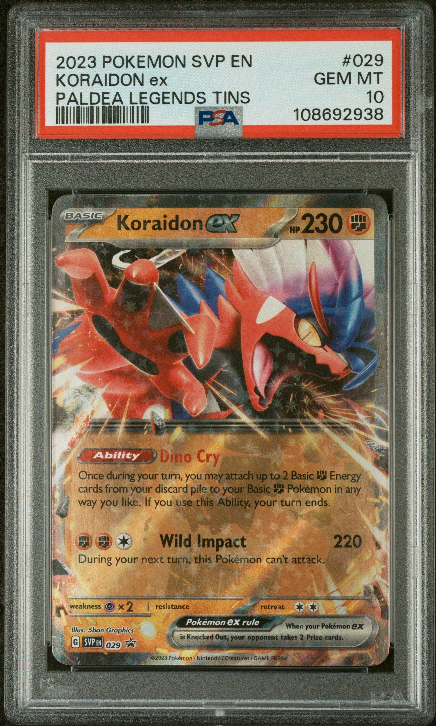 2023 ポケモンカード コライドン 049psa10 PSA10鑑定済〕コライドン(AR仕様)【P】{049/SV-P}