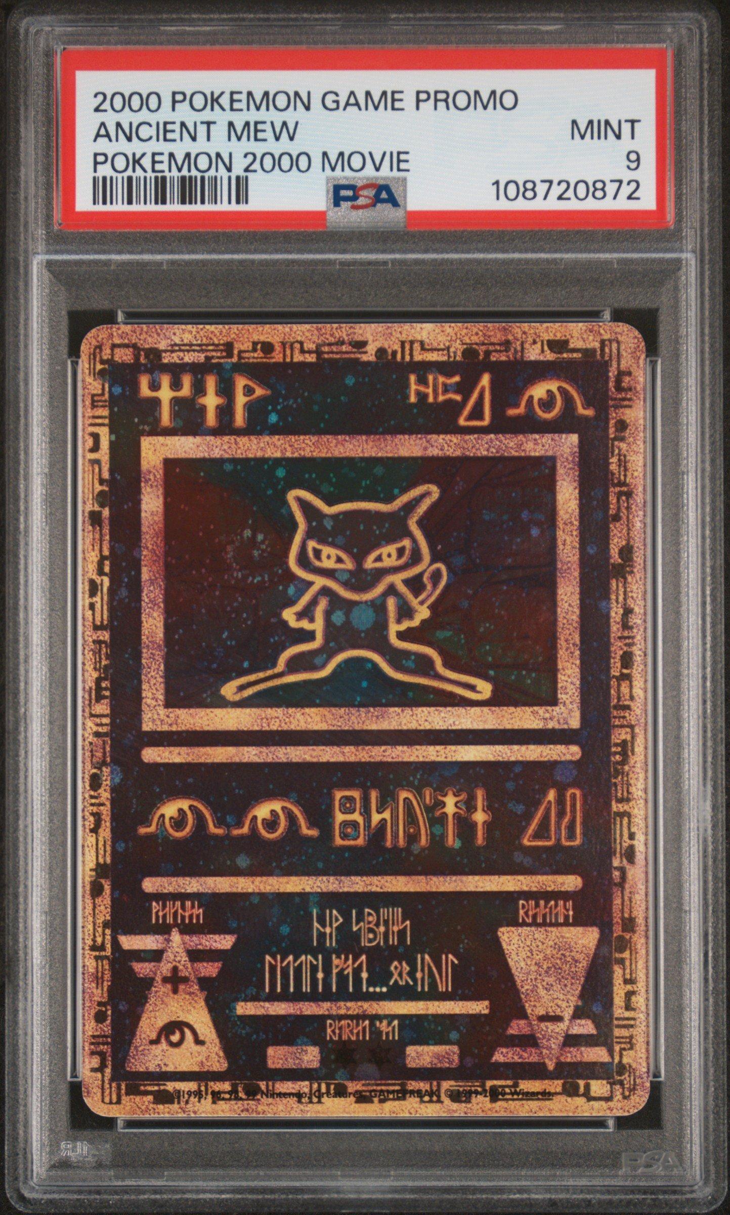 2000 Pokemon Game Movie Ancient Mew Pokemon 2000 Movie PSA 9