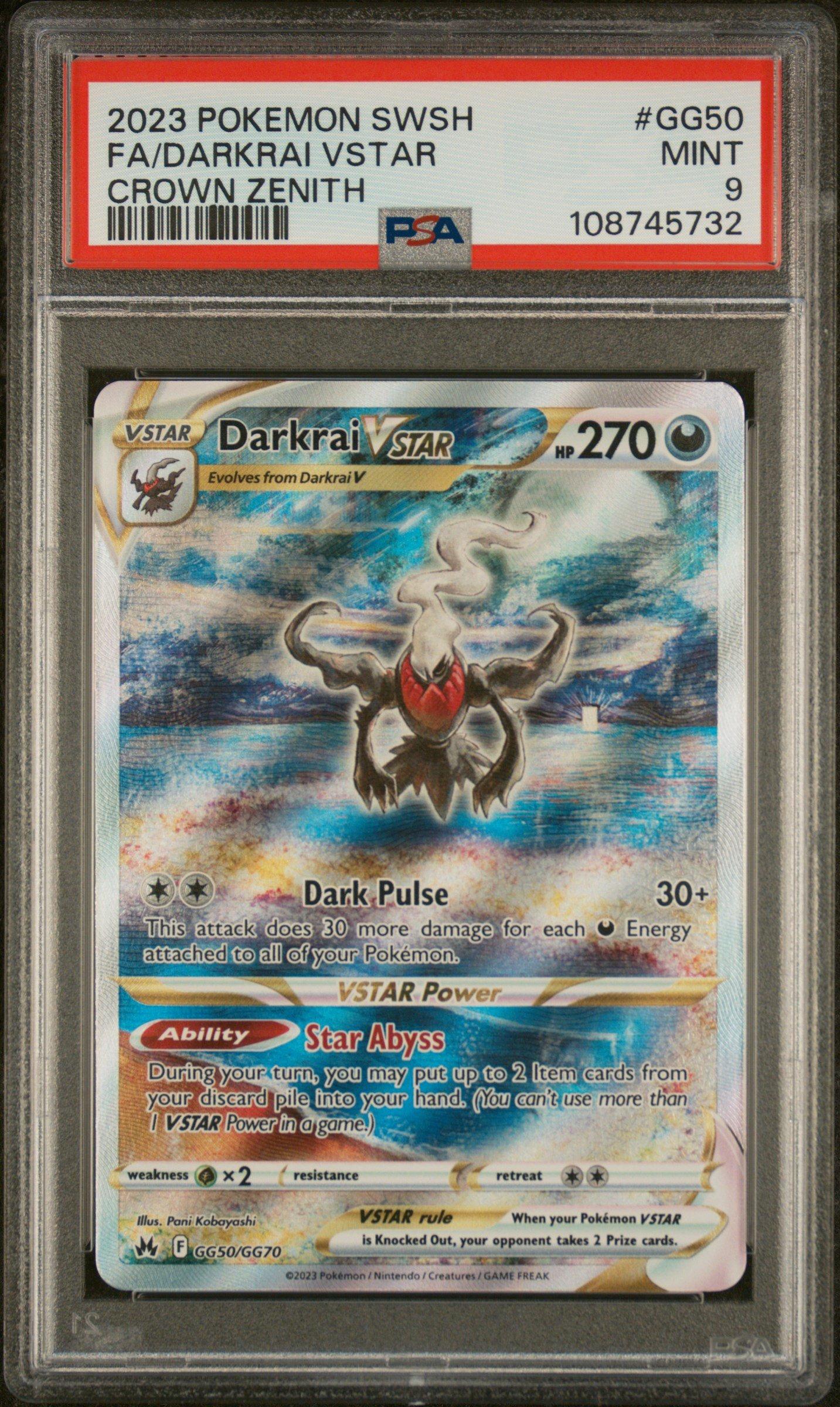 2023 Pokemon Sword And Shield Crown Zenith Gg50 Full Art/darkrai