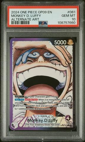 【PSA10】ONE PIECE モンキー・D・ルフィ ALT ART PSA 10 Monkey D. Luffy OP05-119 SEC Alt Art Gear 5 One Piece