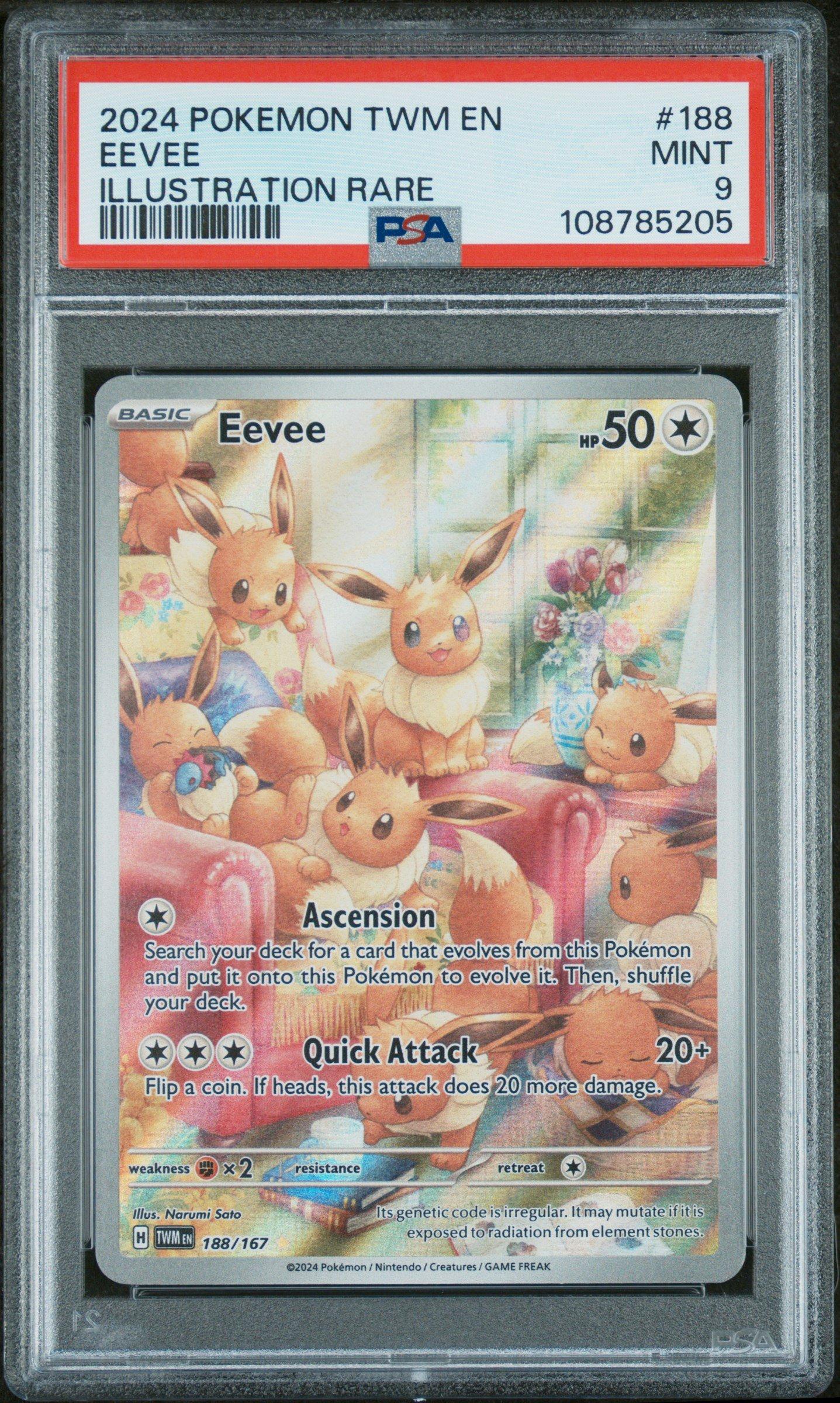 2024 Pokemon Twm En-twilight Masquerade 188 Eevee Illustration