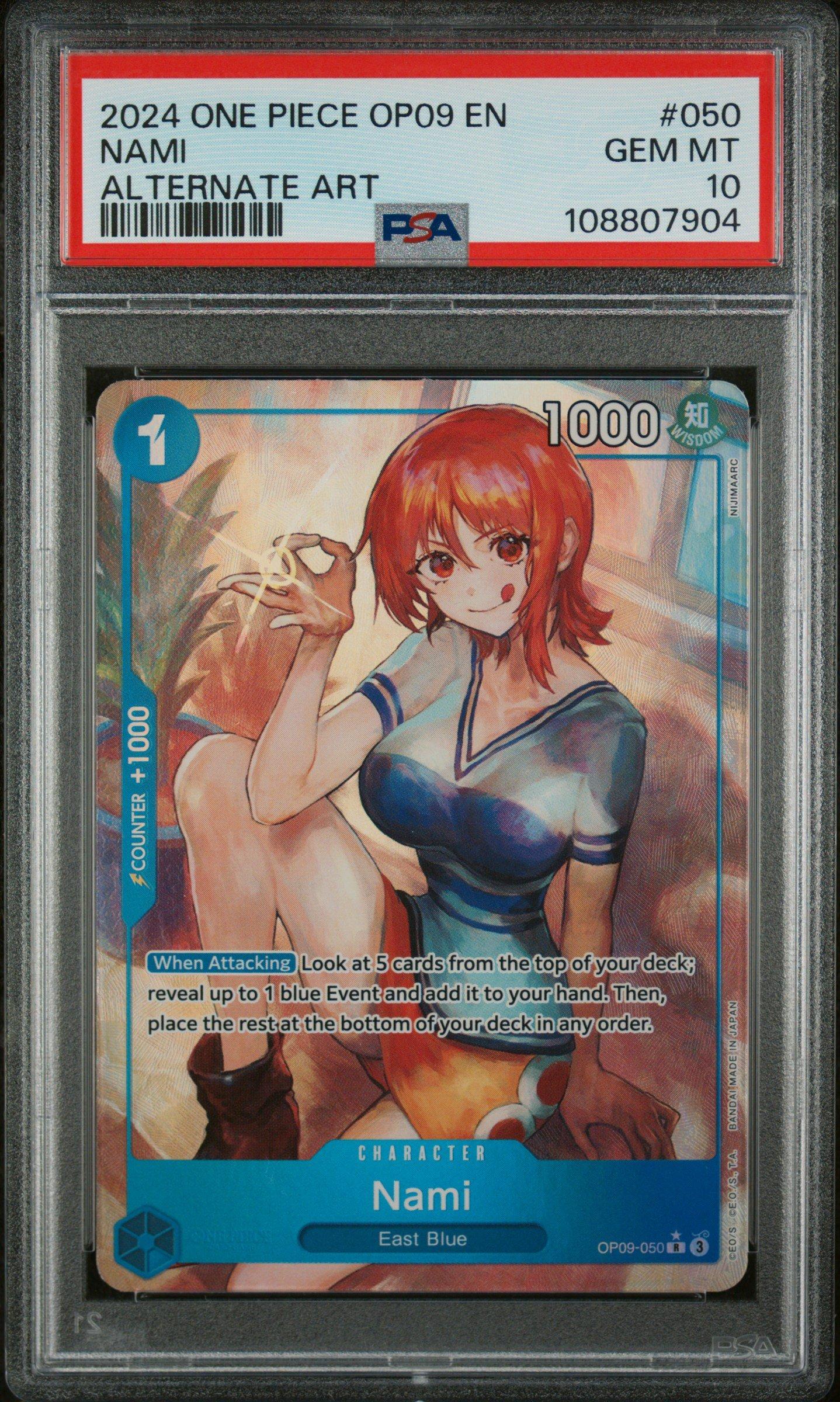 2024 ONE PIECE ナミ OP09-SPECIAL-ALT-ART 2024 One Piece Op09-emperors In The New World 050 Nami Alternate