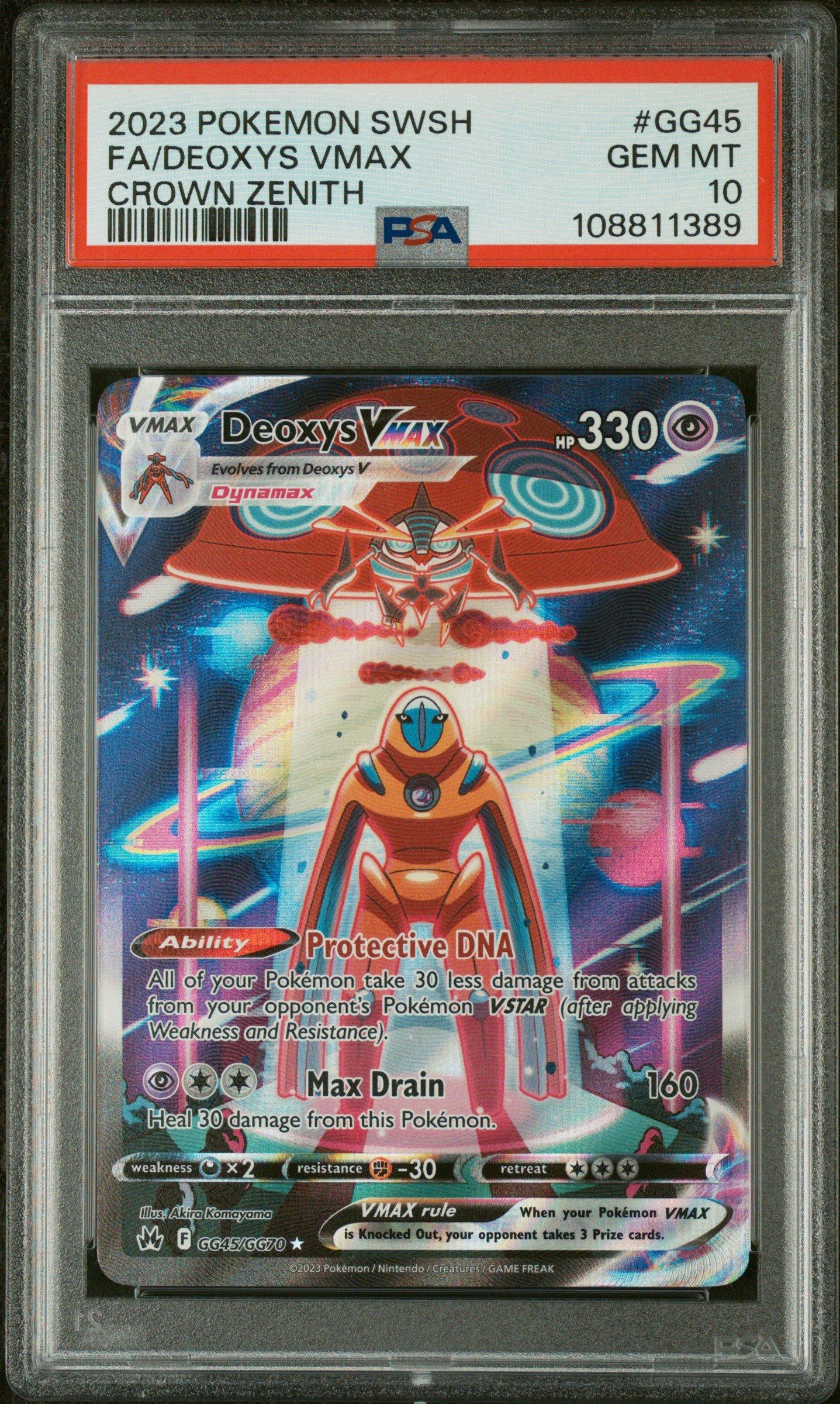 2023 Pokemon Sword And Shield Crown Zenith Gg45 Full Art/deoxys
