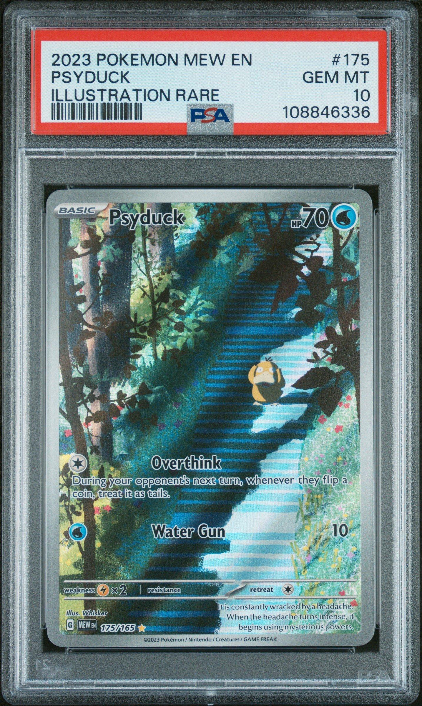 ポケモンカードゲーム PSYDUCK 2023 ART RARE #175 2023 Pokemon Japanese SV2a #175 Psyduck Art Rare PSA 10 GEM MINT