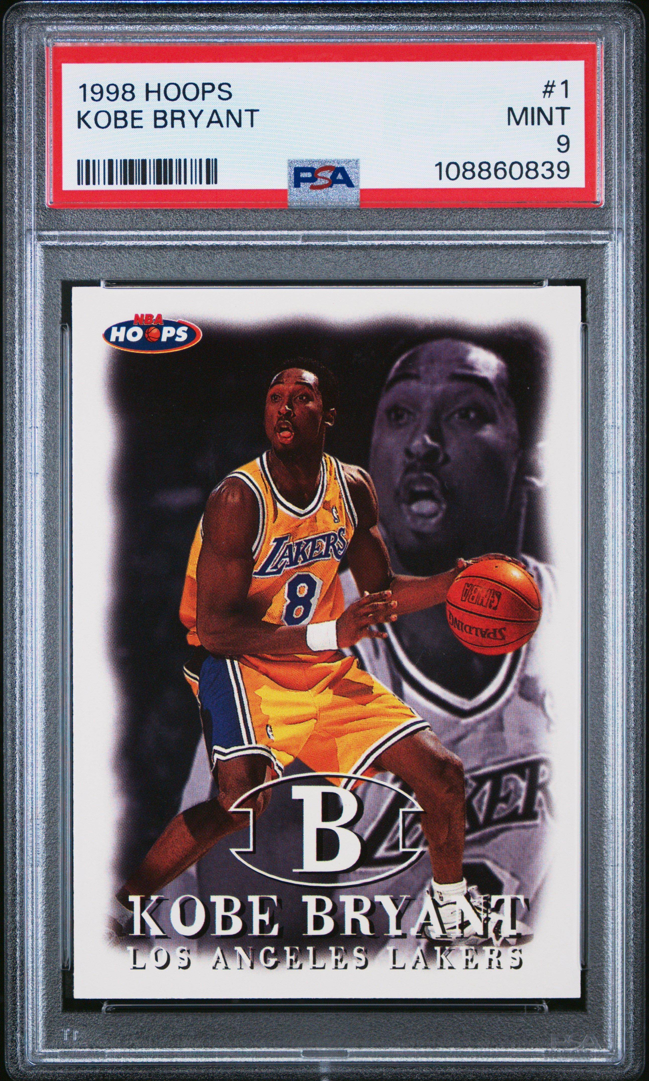 1998 Hoops 1 Kobe Bryant PSA 9