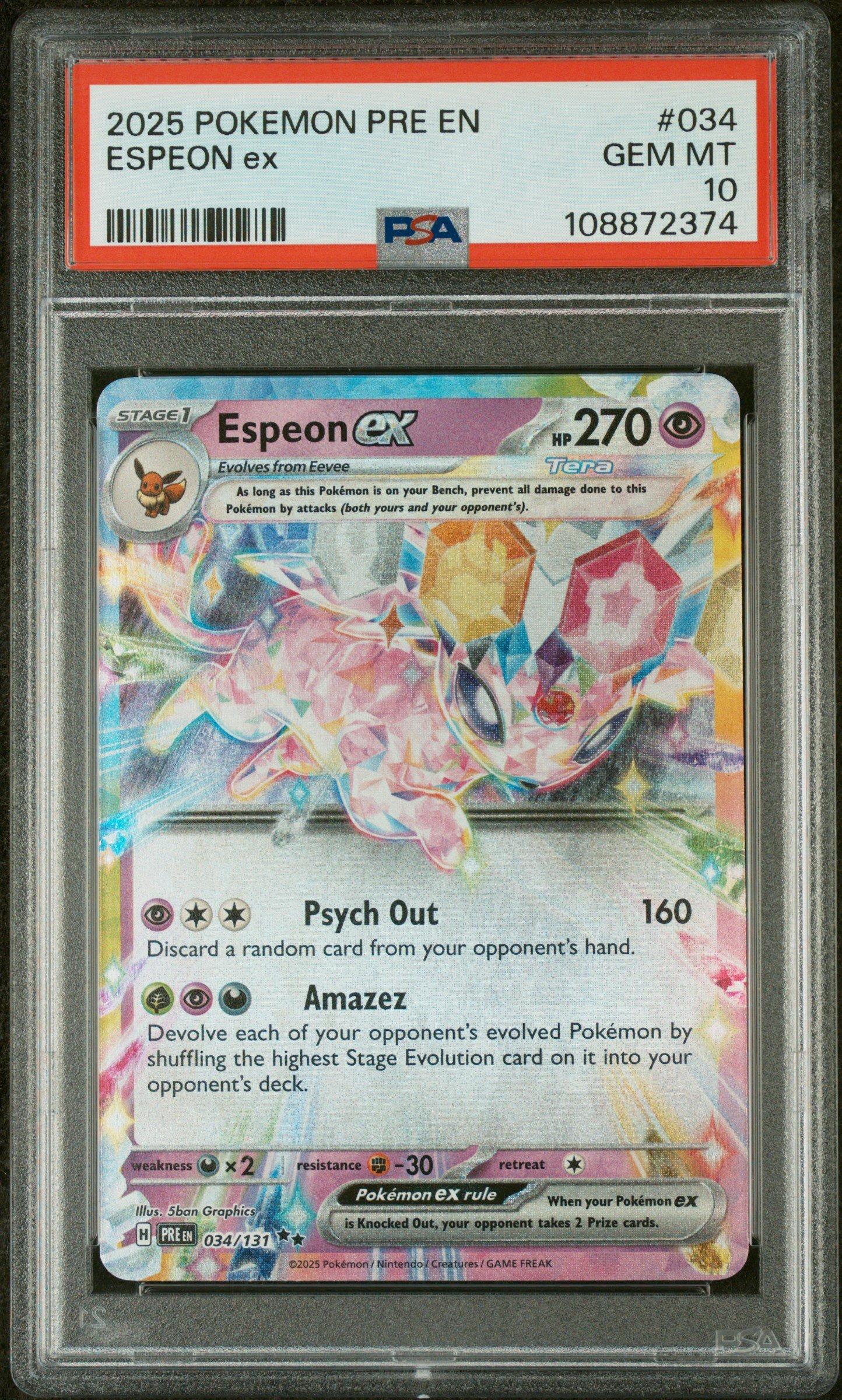 マコモ　PSA10 2025 Pokémon 2025 POKEMON SIMPLIFIED CHINESE SV-P PROMO POKEMON CARD