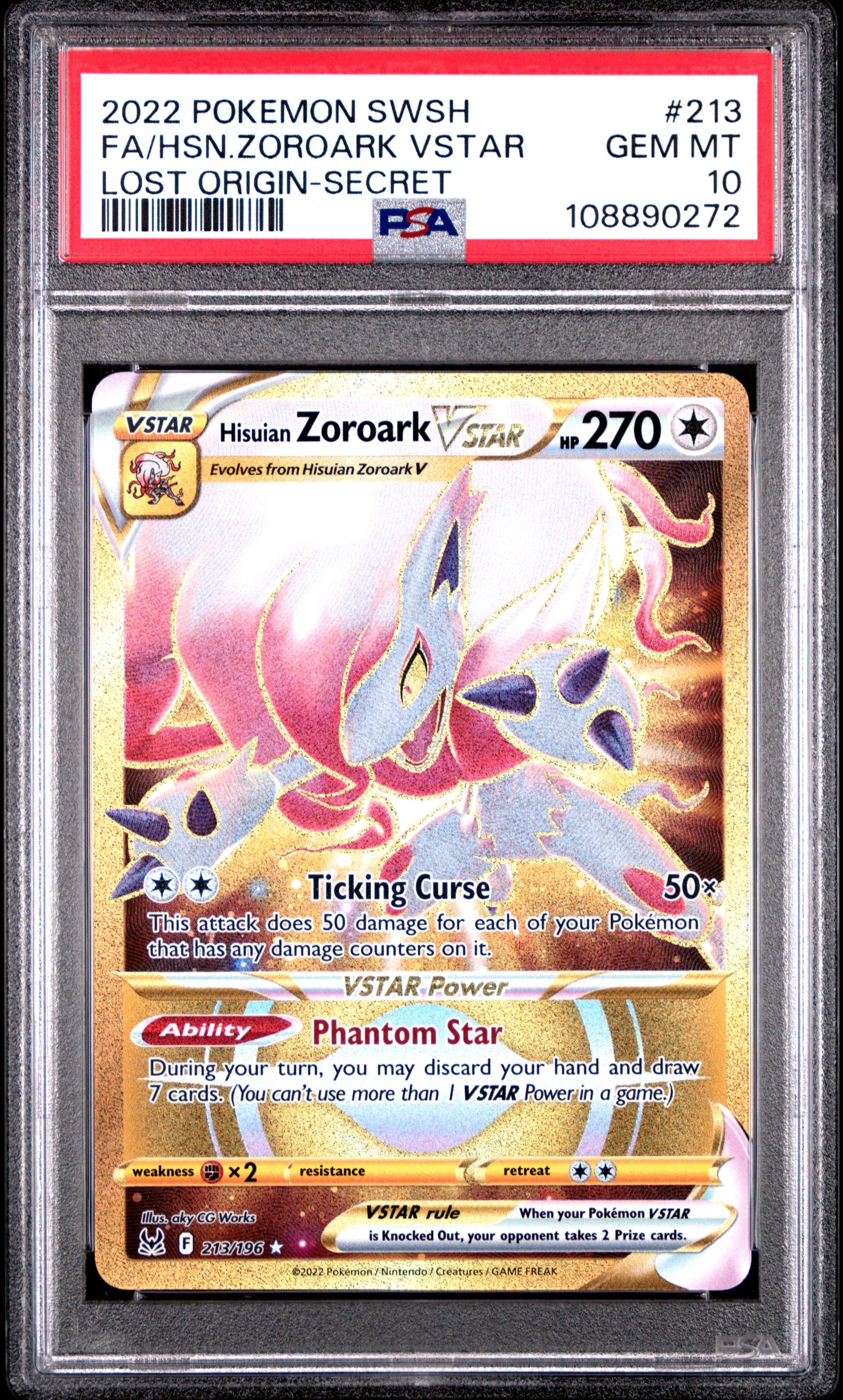 2022 Pokemon Sword & Shield Lost Origin 213 Full Art/hisuian
