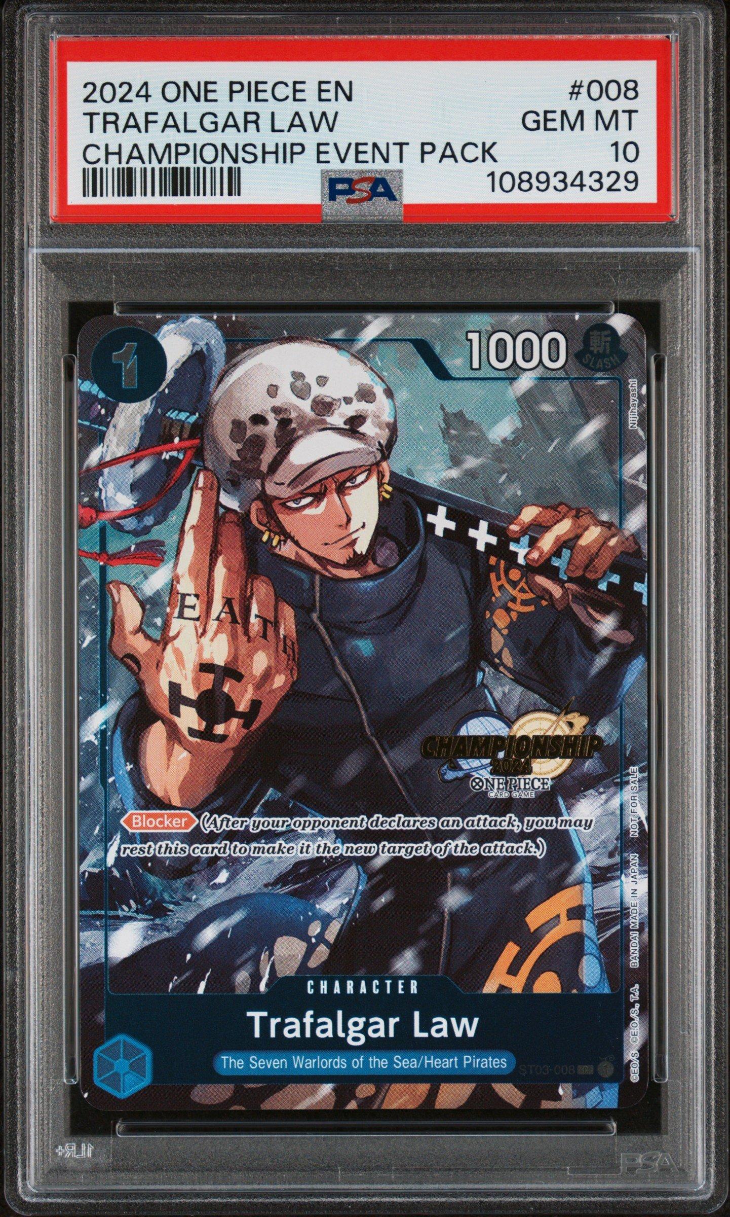 2024 One Piece Championship 2024 Event Pack 008 Trafalgar Law PSA