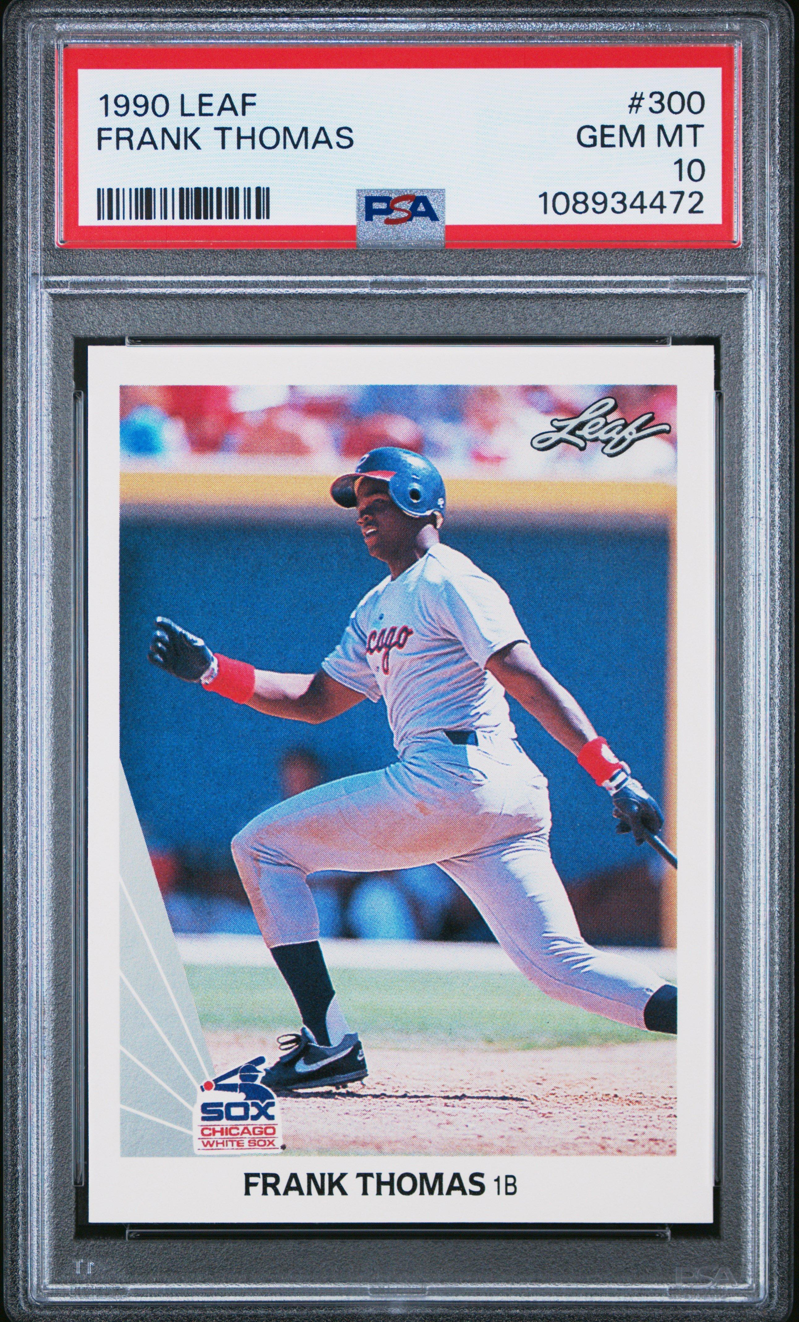 1990 Leaf 300 Frank Thomas PSA