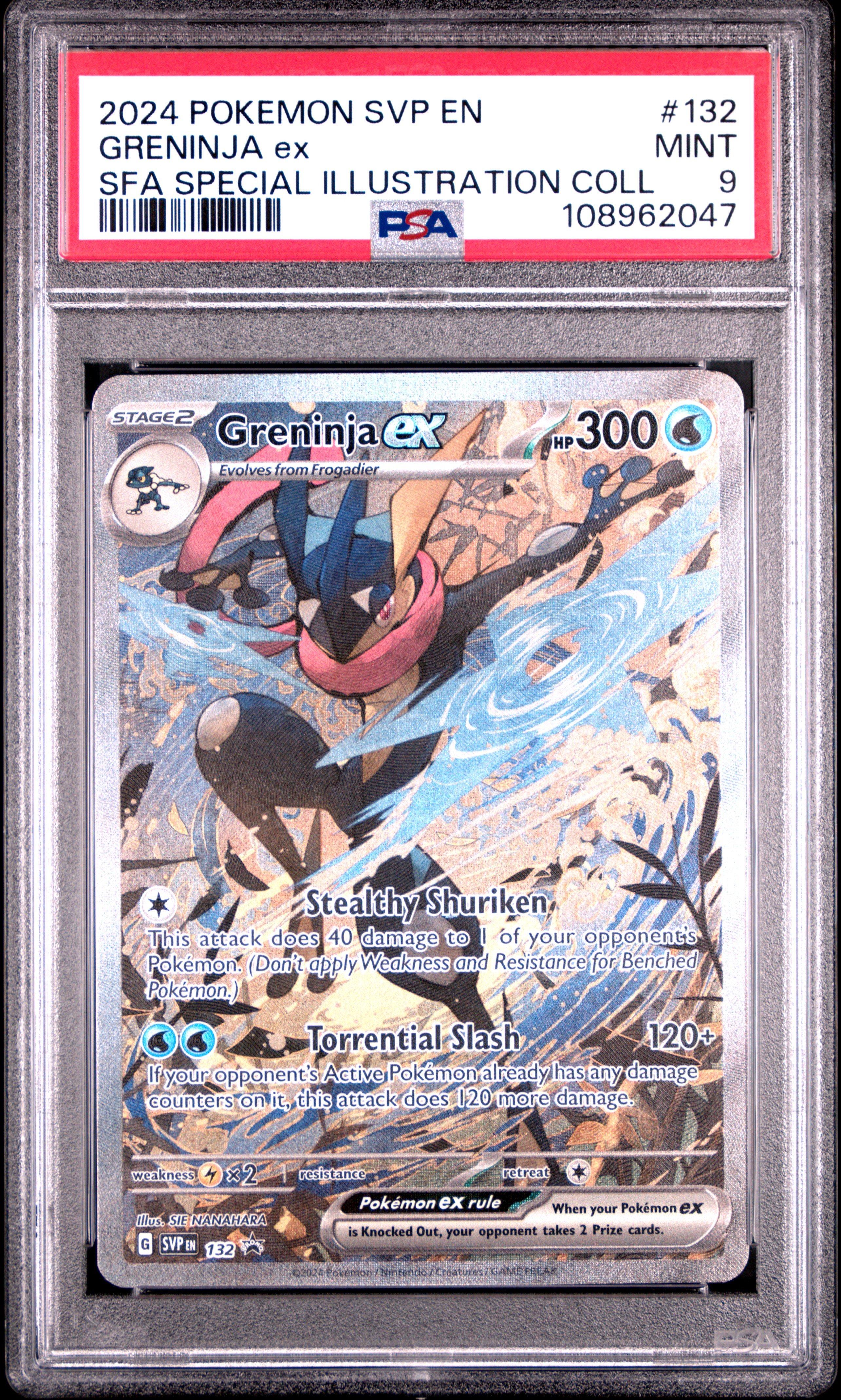 2024 Pokemon Svp En-sv Black Star Promo 132 Greninja Ex Shrouded