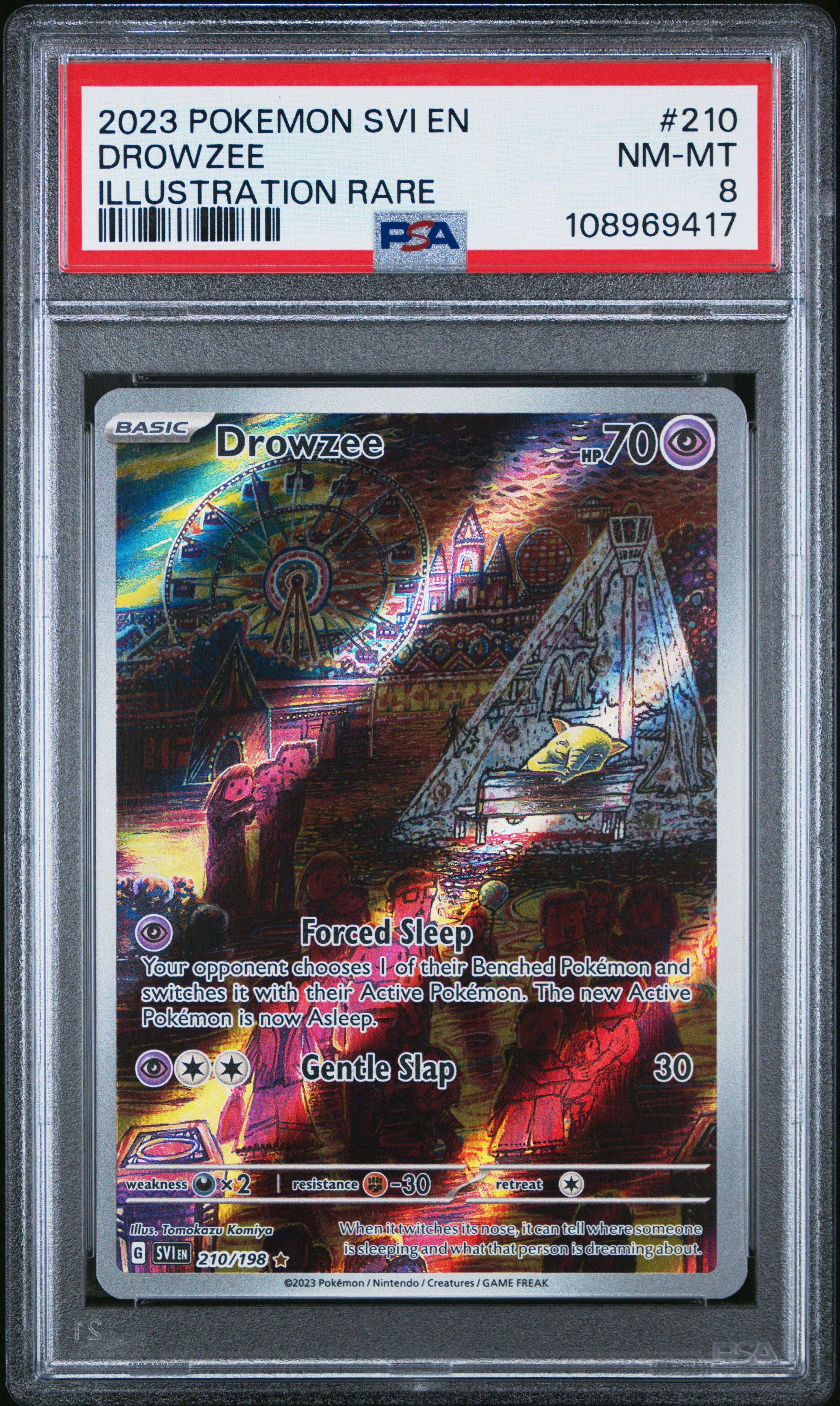 2023 Pokemon Svi En-scarlet & Violet 210 Drowzee Illustration Rare
