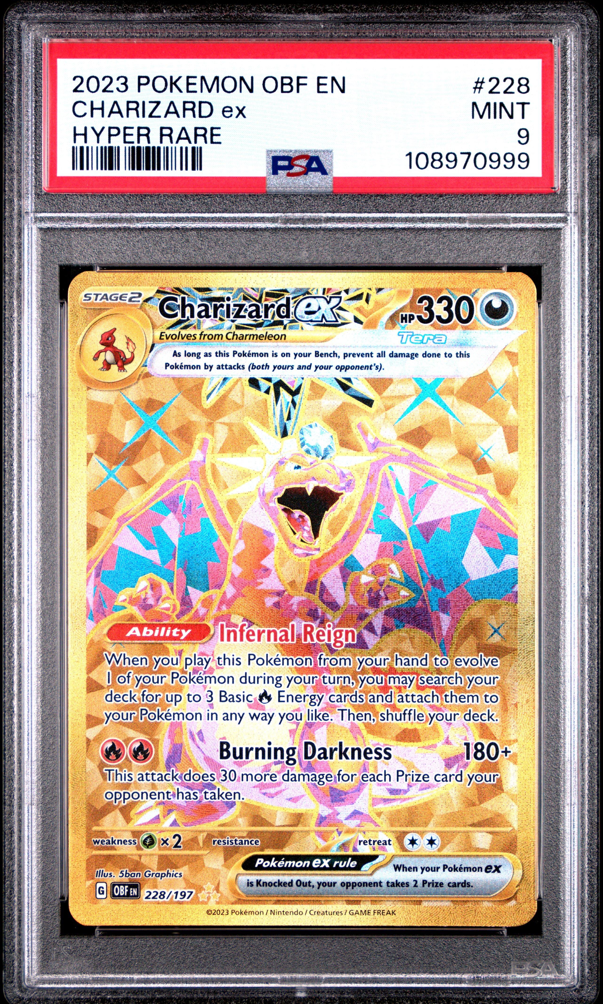 2023 Pokemon Obf En-obsidian Flames 228 Charizard Ex Hyper Rare