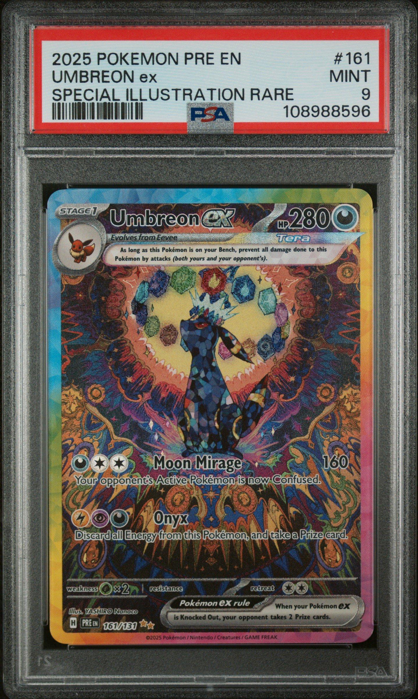 2025 Pokemon Pre En-prismatic Evolutions 161 Umbreon Ex Special
