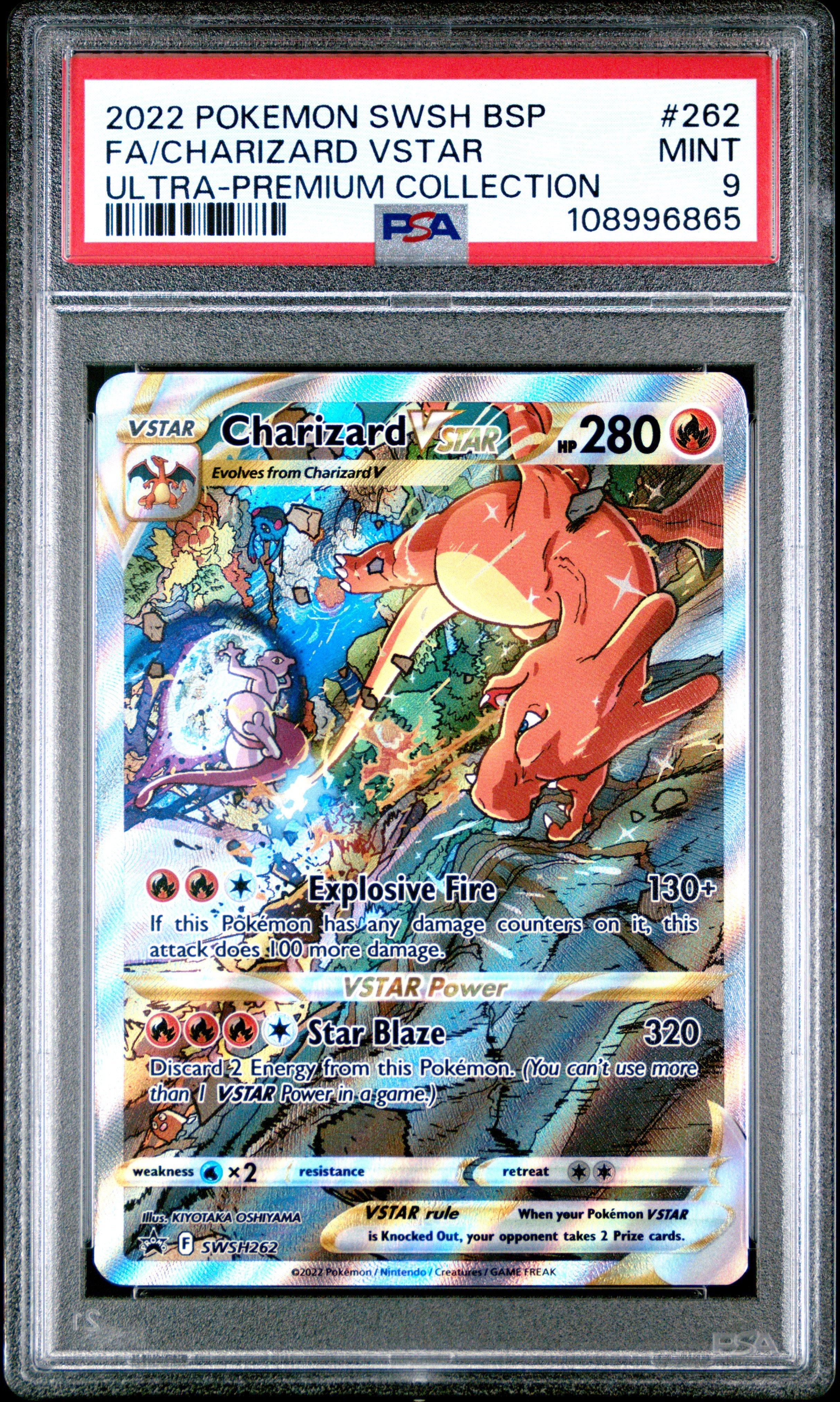 pokemon cards sword and shield charizard V 2020 & Promo Holo Foil Card SWSH050 and set of card sleeves Charizard Cards in the Pokemon