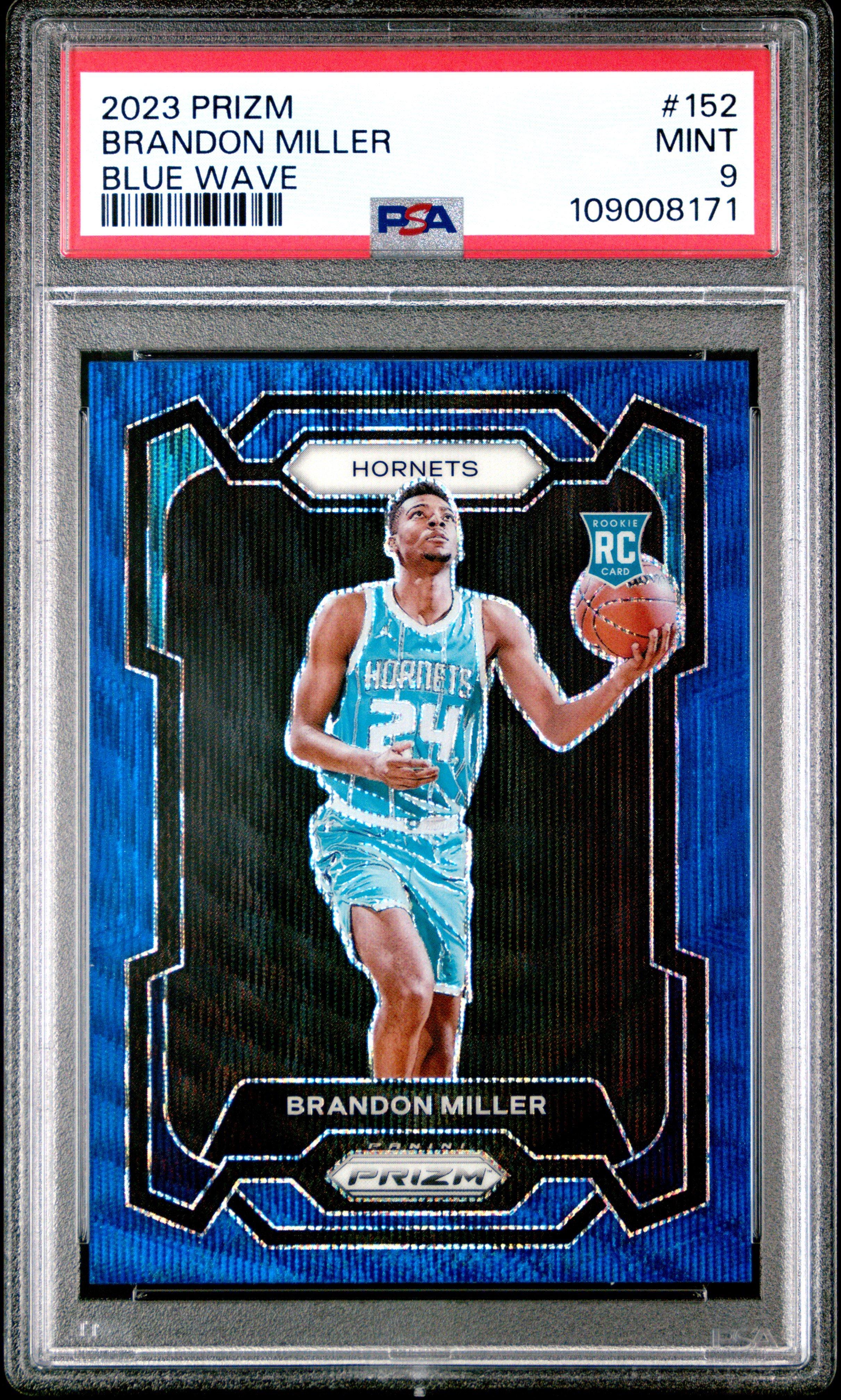 2023 Panini Prizm 152 Brandon Miller Blue Wave PSA