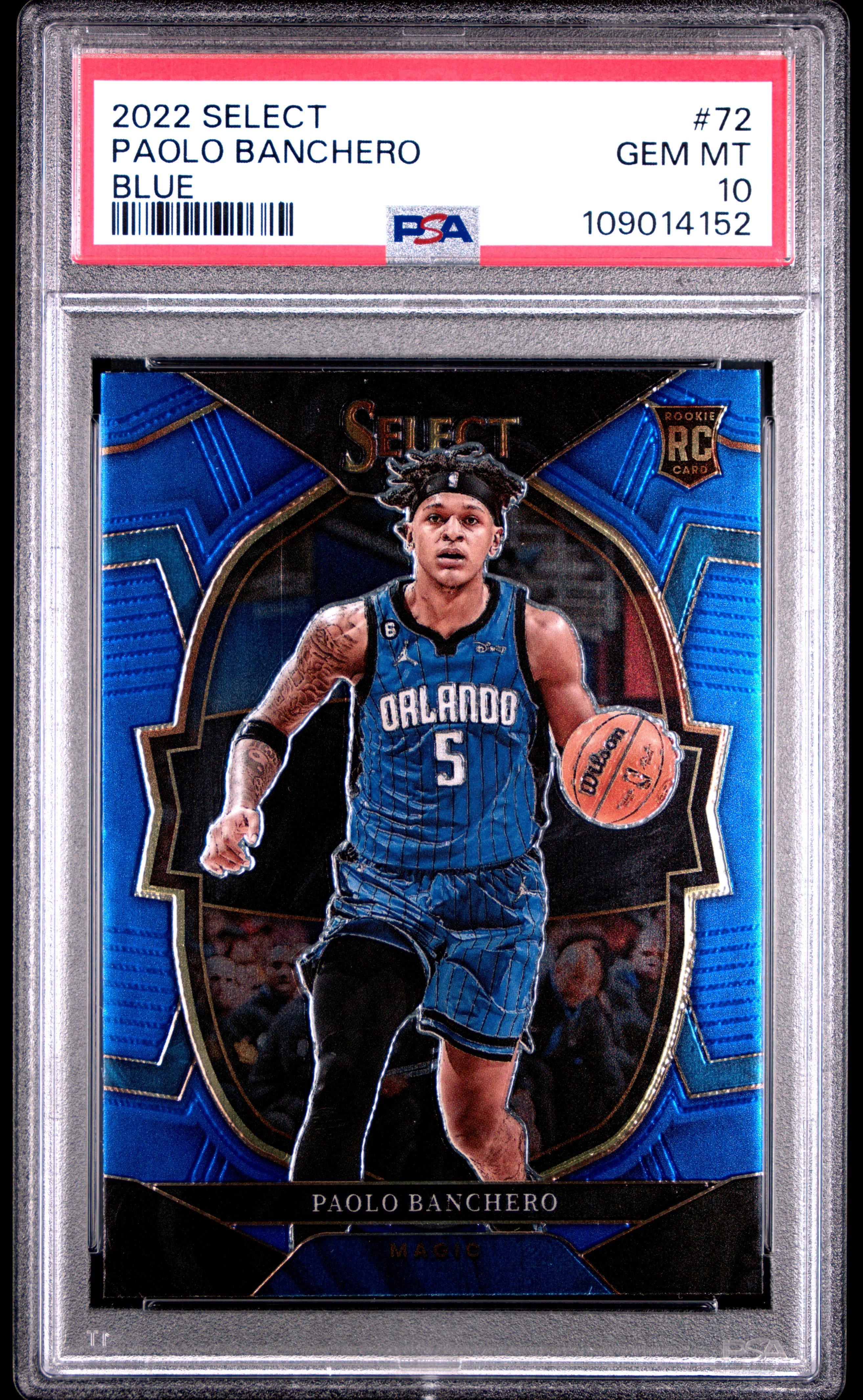 2022 Panini Select 72 Paolo Banchero Blue PSA 10