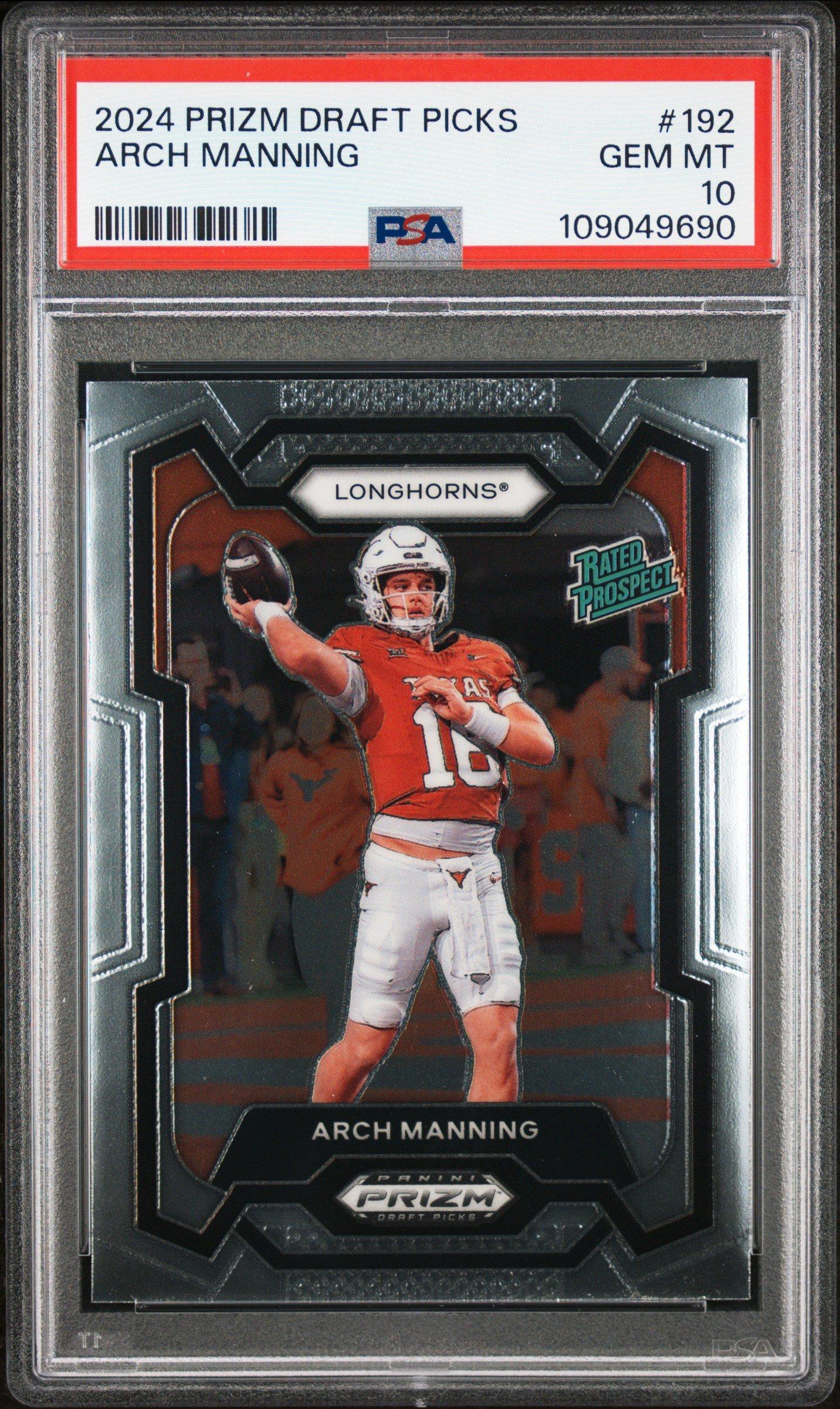 2024 Panini Prizm Draft Picks 192 Arch Manning PSA