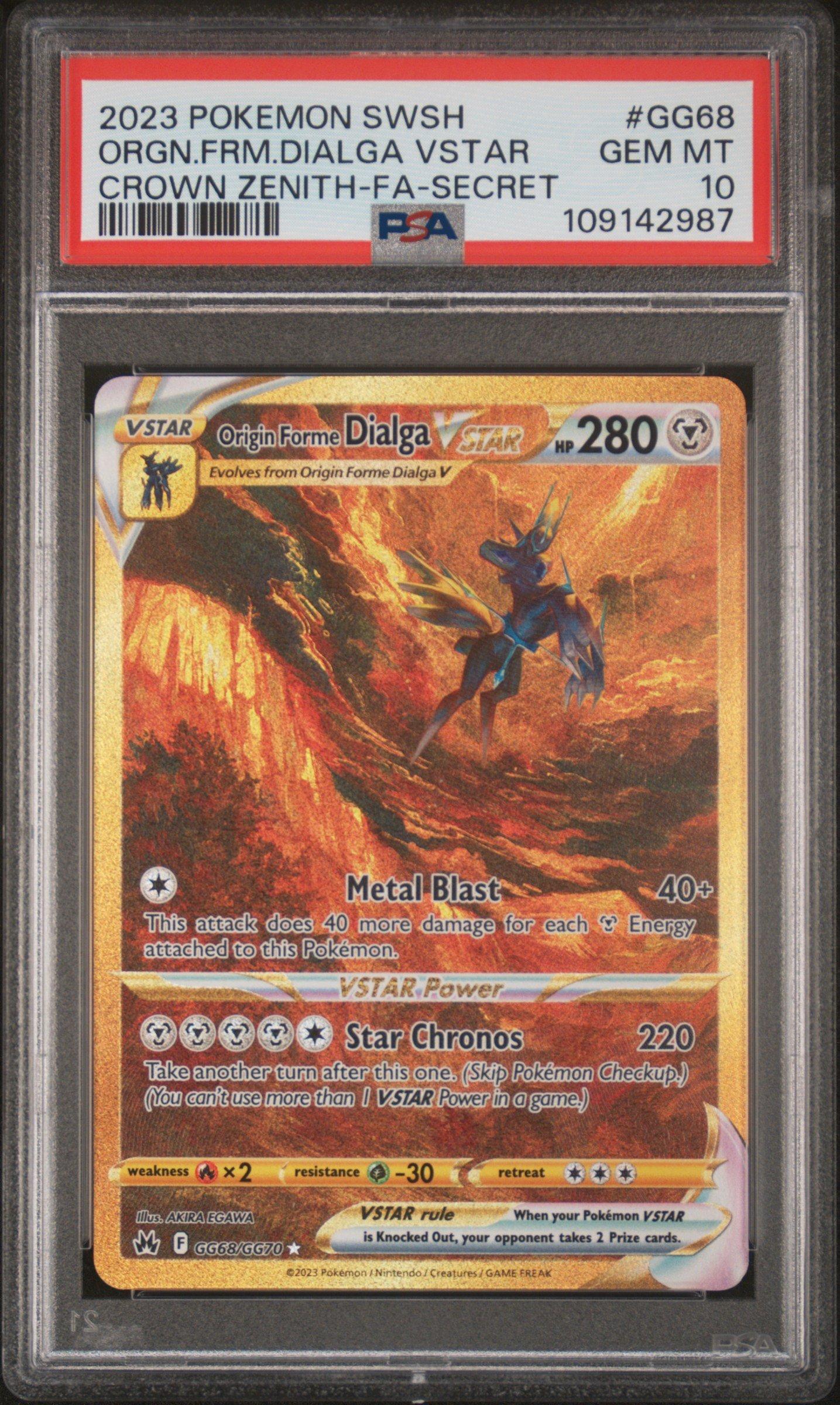 2023 Pokemon Sword And Shield Crown Zenith Gg68 Full Art/origin