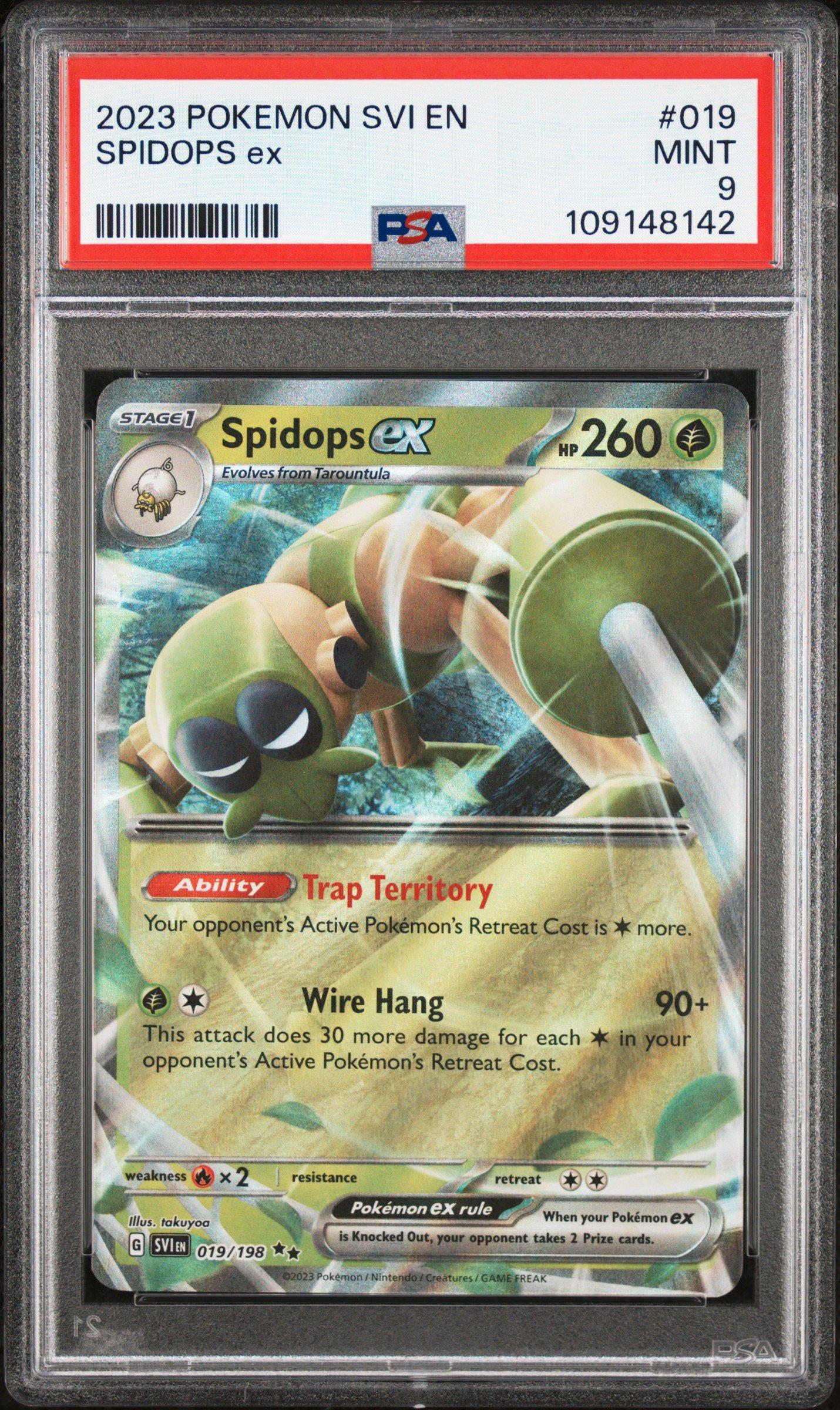2023 Pokemon Svi En-scarlet & Violet 019 Spidops Ex PSA