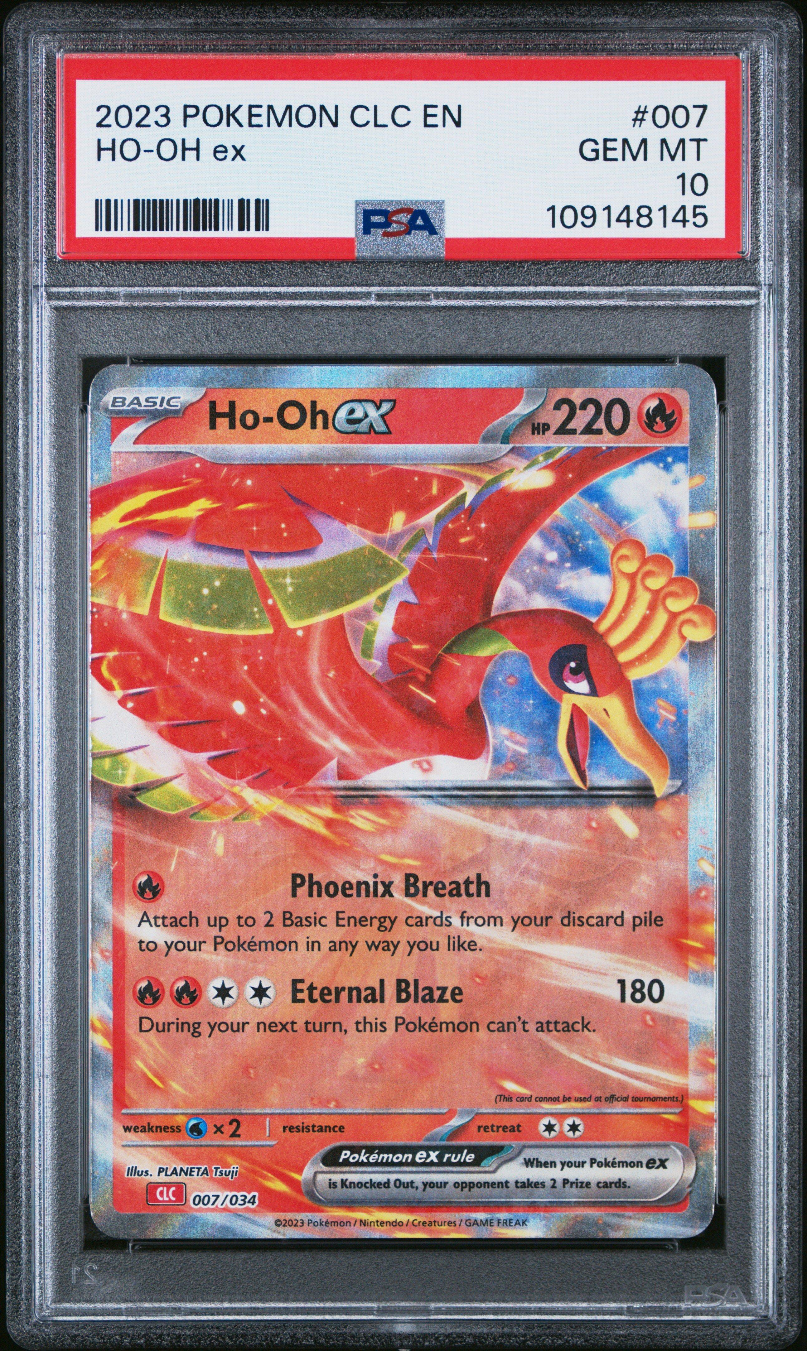 2023 Pokemon Clc-trading Card Game Classic Charizard & Ho-oh Ex Deck 007 Ho-oh Ex PSA