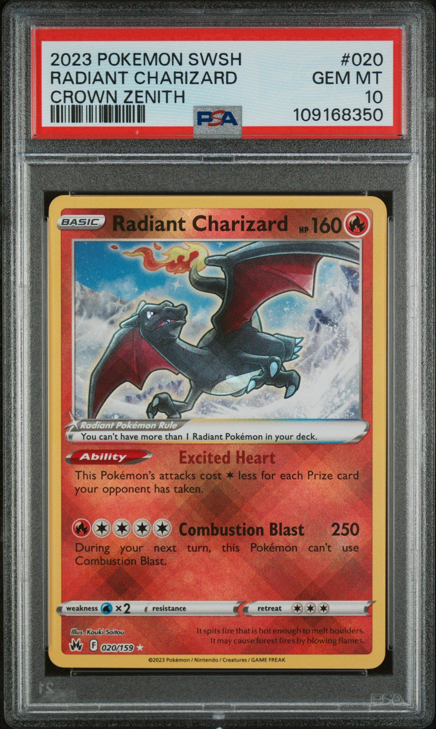 2023 Pokemon Sword And Shield Crown Zenith 020 Radiant Charizard