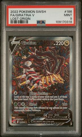 2022 Pokemon Sword & Shield Lost Origin 186 Full Art/giratina V