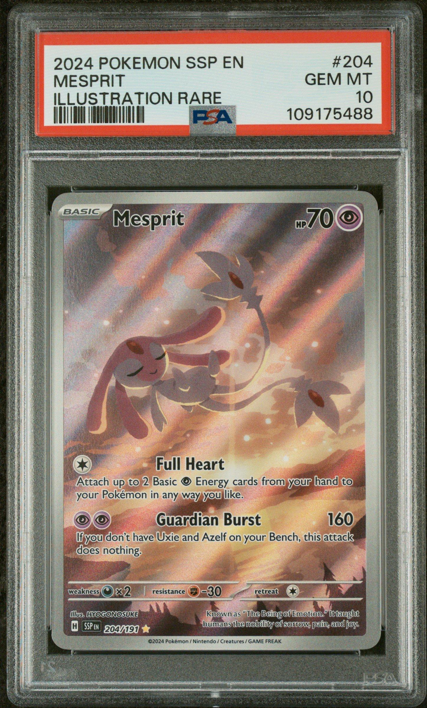 2024 Pokemon Ssp En-surging Sparks 204 Mesprit Illustration Rare