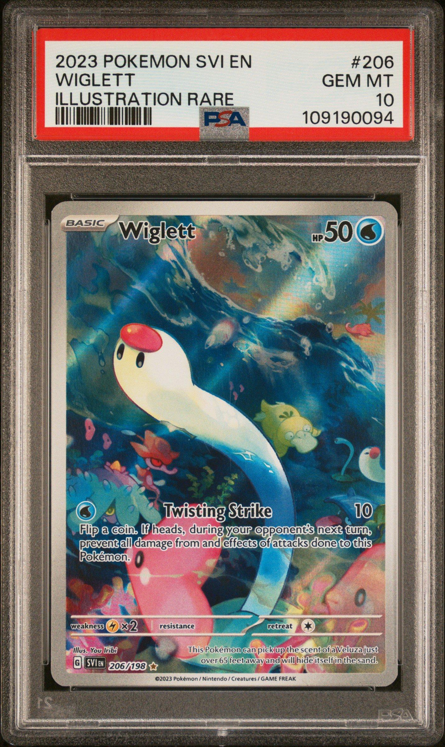 2023 ポケモンカード Wiglett ART RARE 2023 Pokemon Svi En-scarlet & Violet 206 Wiglett Illustration Rare
