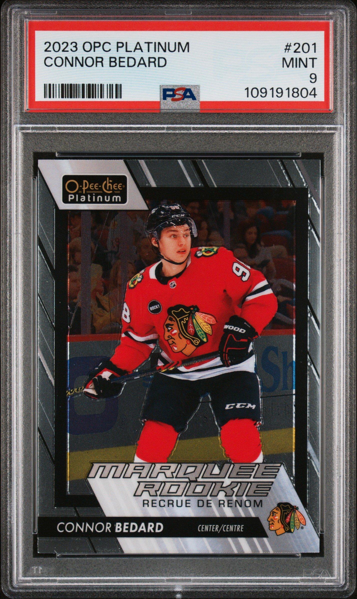 2023 O-pee-chee Platinum 201 Connor Bedard PSA 9