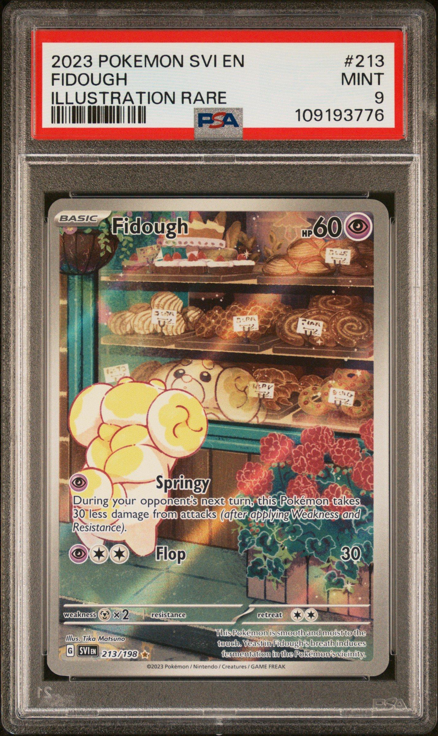 2023 Pokemon Svi En-scarlet & Violet 213 Fidough Illustration Rare PSA