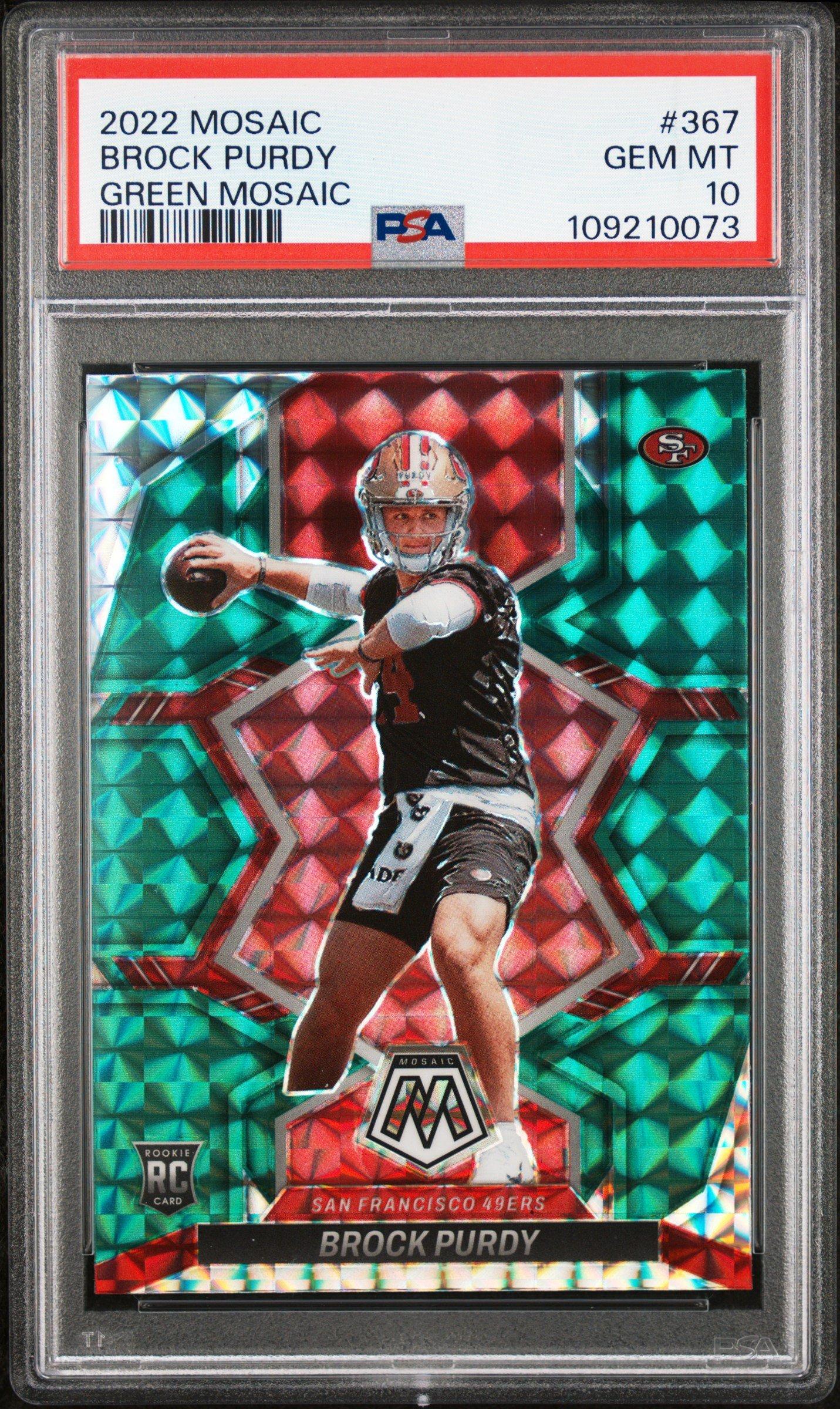 2022 Panini Mosaic 367 Brock Purdy Mosaic PSA