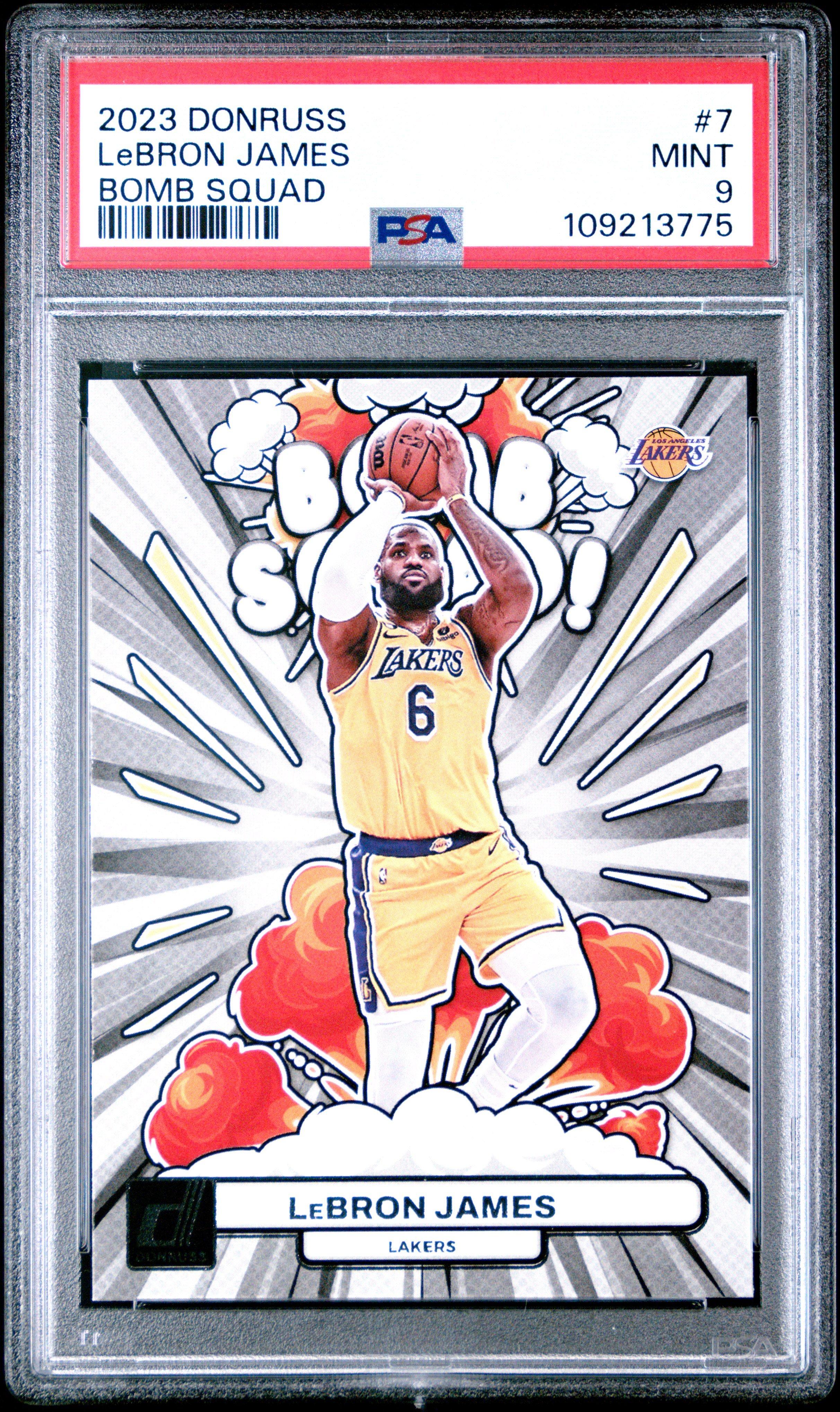 2023 Panini Donruss Bomb Squad 7 Lebron James PSA