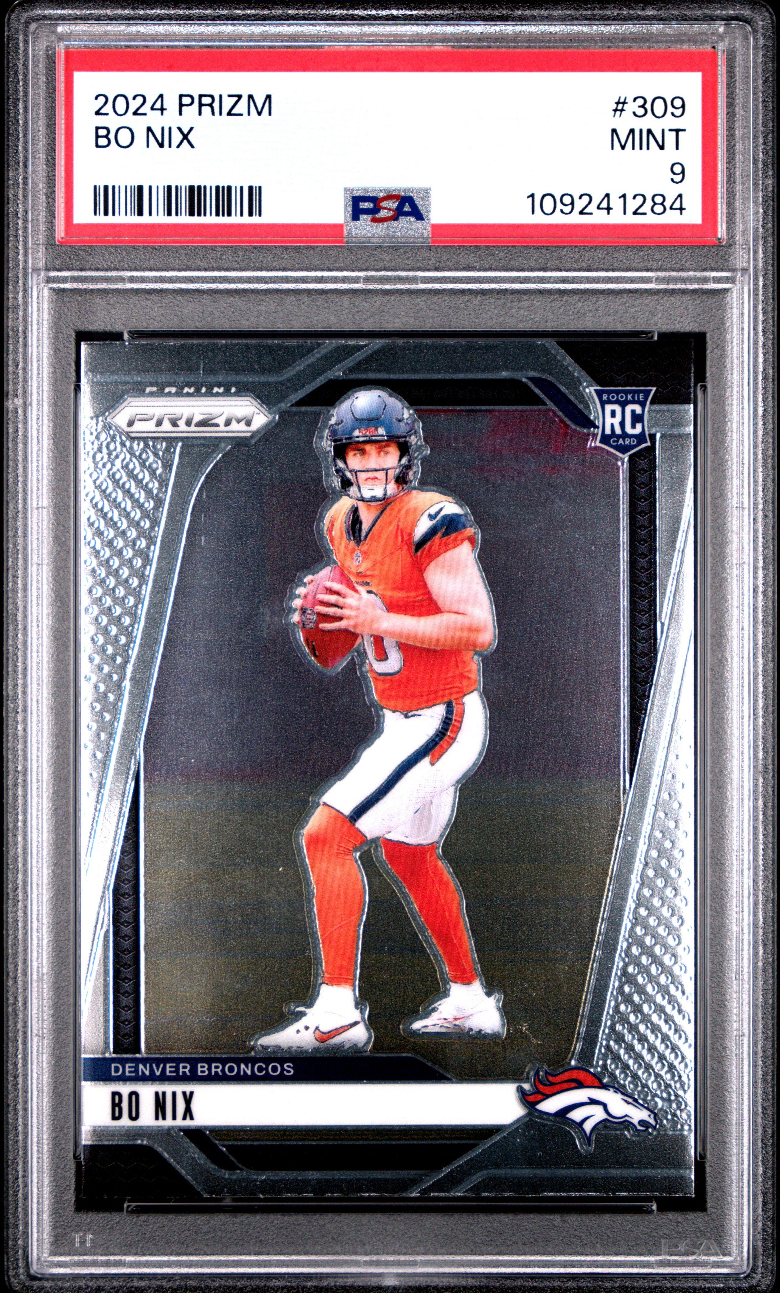 2024 Panini Prizm 309 Bo Nix PSA