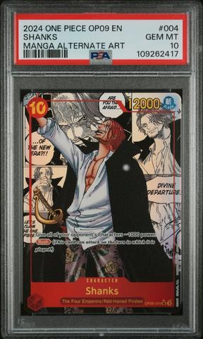 40▢シャンクス コミックパラレル OP09 PSA10 KM0512-1 40▢シャンクス コミックパラレル OP09 PSA10 KM0512-1 - メルカリ