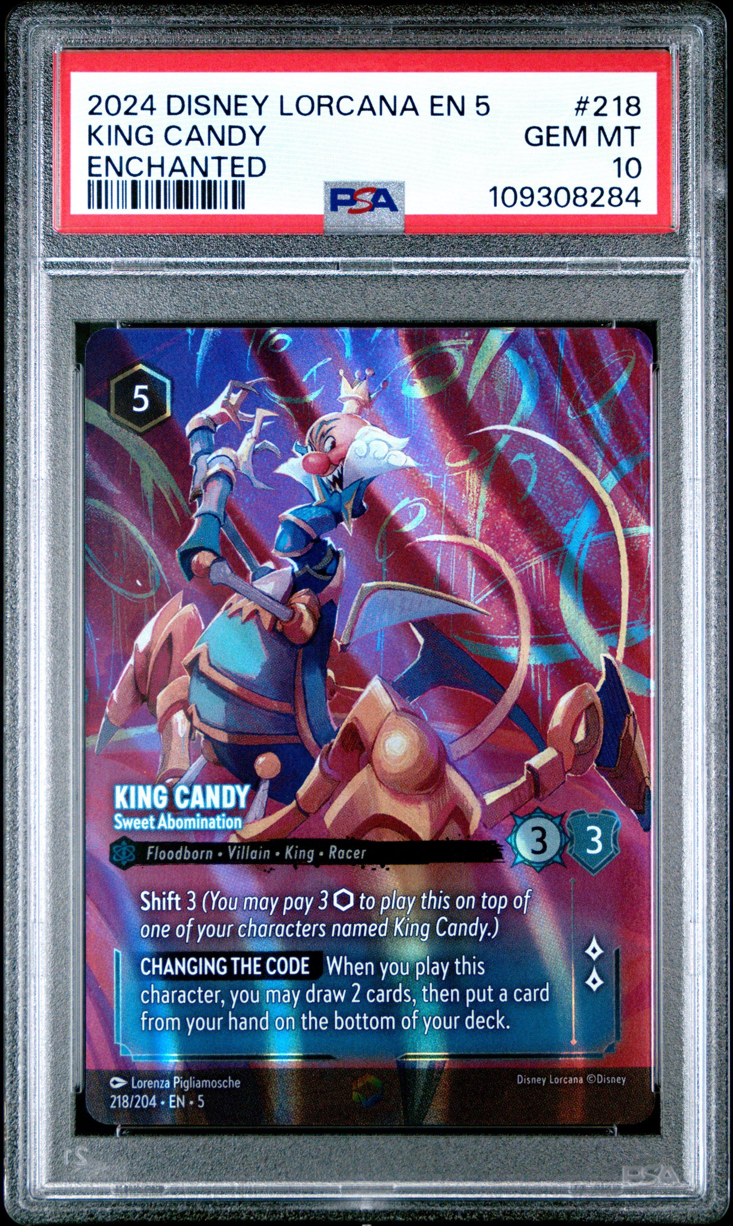 psa lorcana cards Elsa Enchanted CGC Beckett 2024 Disney Lorcana En 5-shimmering