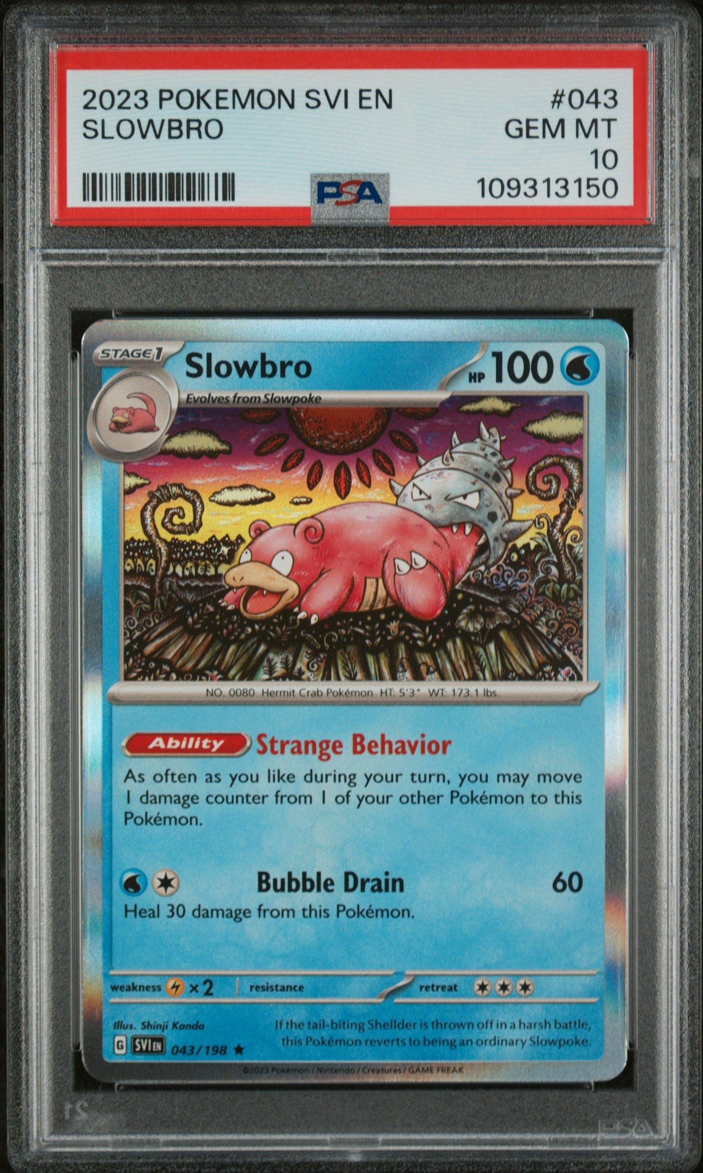 2023 Pokemon Svi En-scarlet & Violet 043 Slowbro PSA