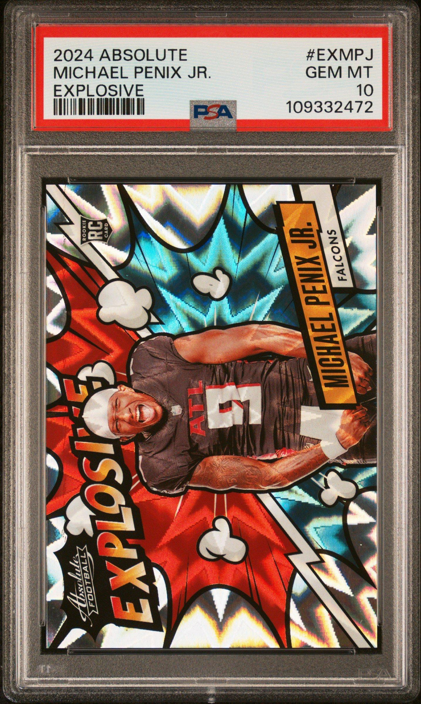 2024 Panini Absolute Explosive Exmpj Michael Penix Jr. PSA 10