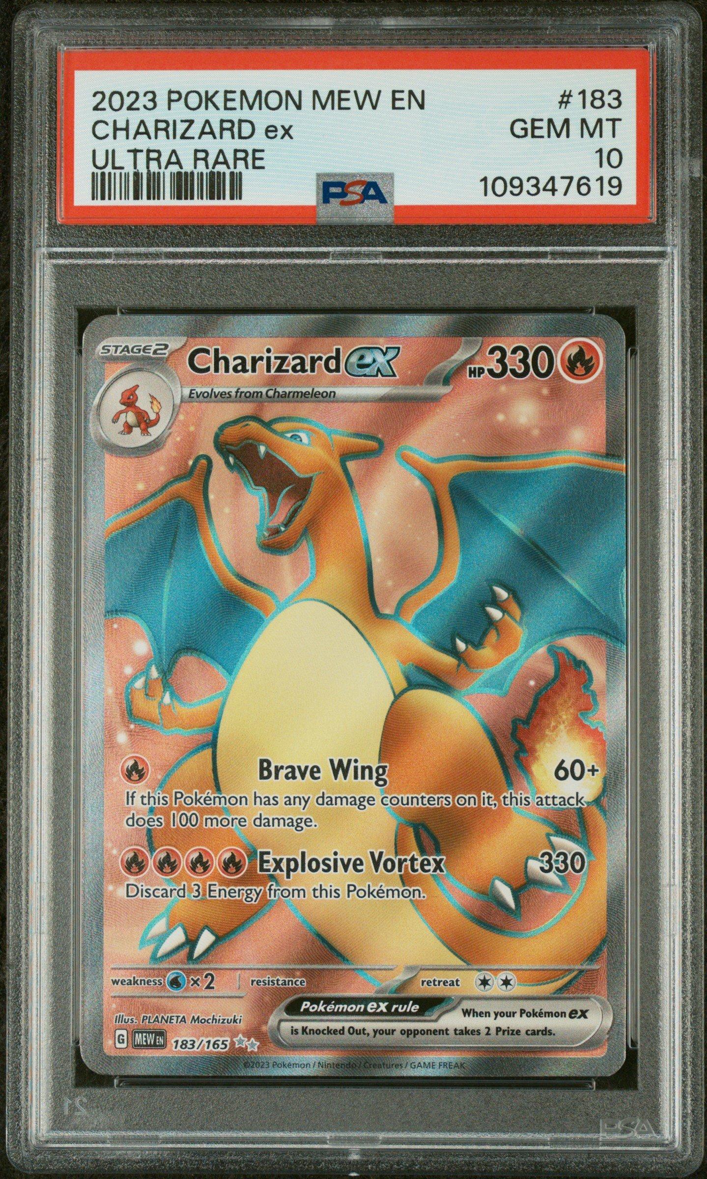 2023 Pokemon Mew En-151 183 Charizard Ex Ultra Rare PSA 10 | GameStop