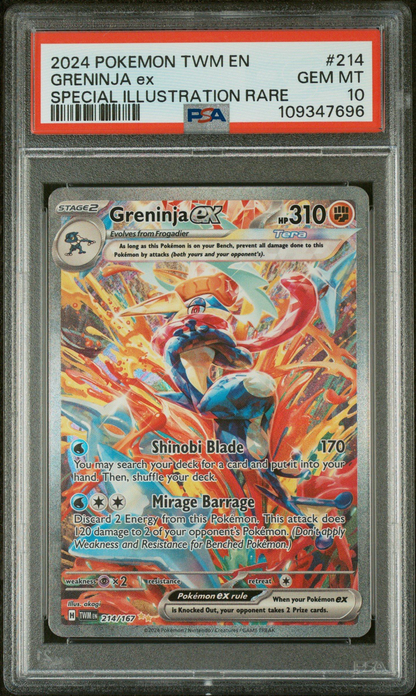 2024 Pokemon Twm En-twilight Masquerade 214 Greninja Ex Special