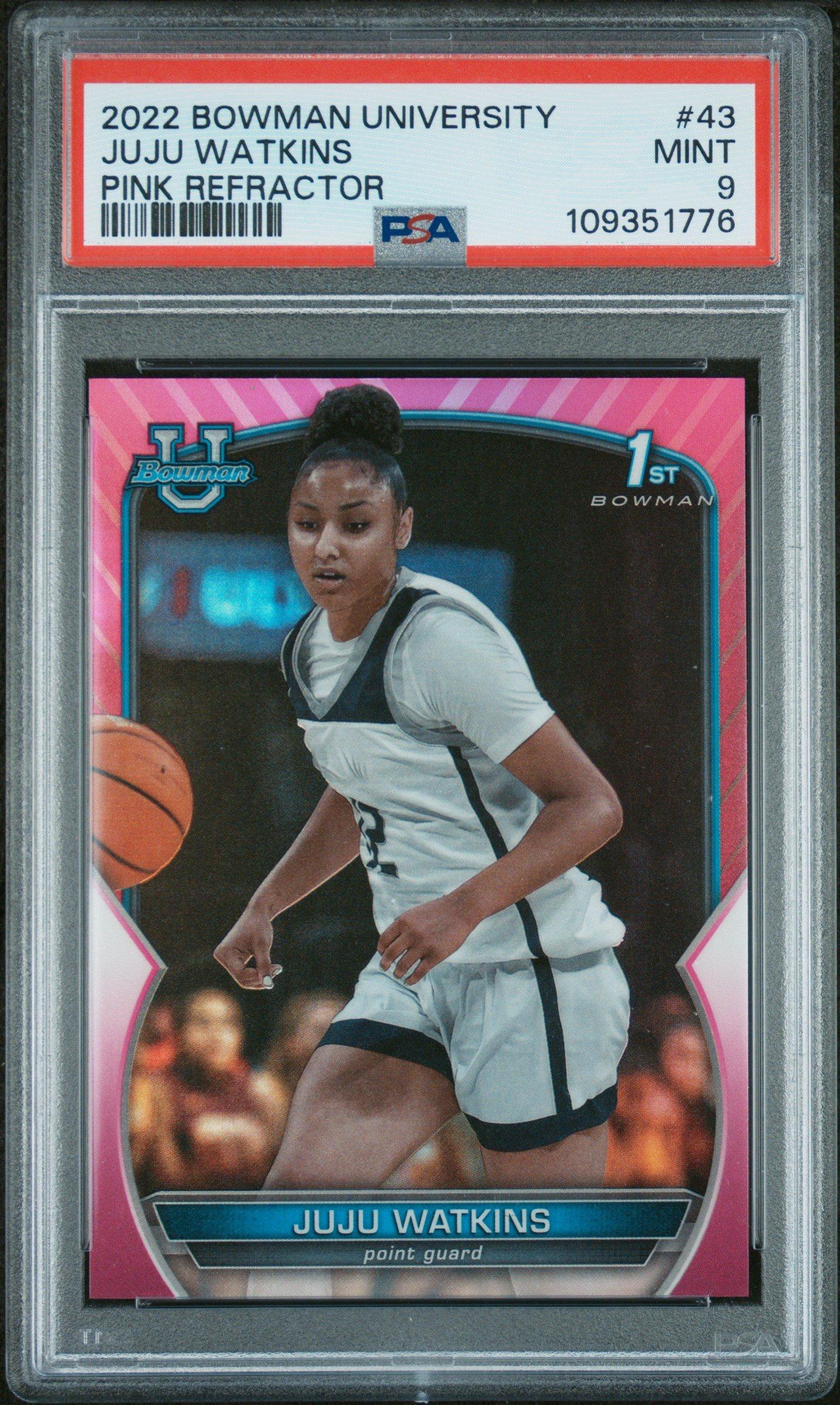 2022 Bowman Chrome University 43 Juju Watkins Refractor PSA