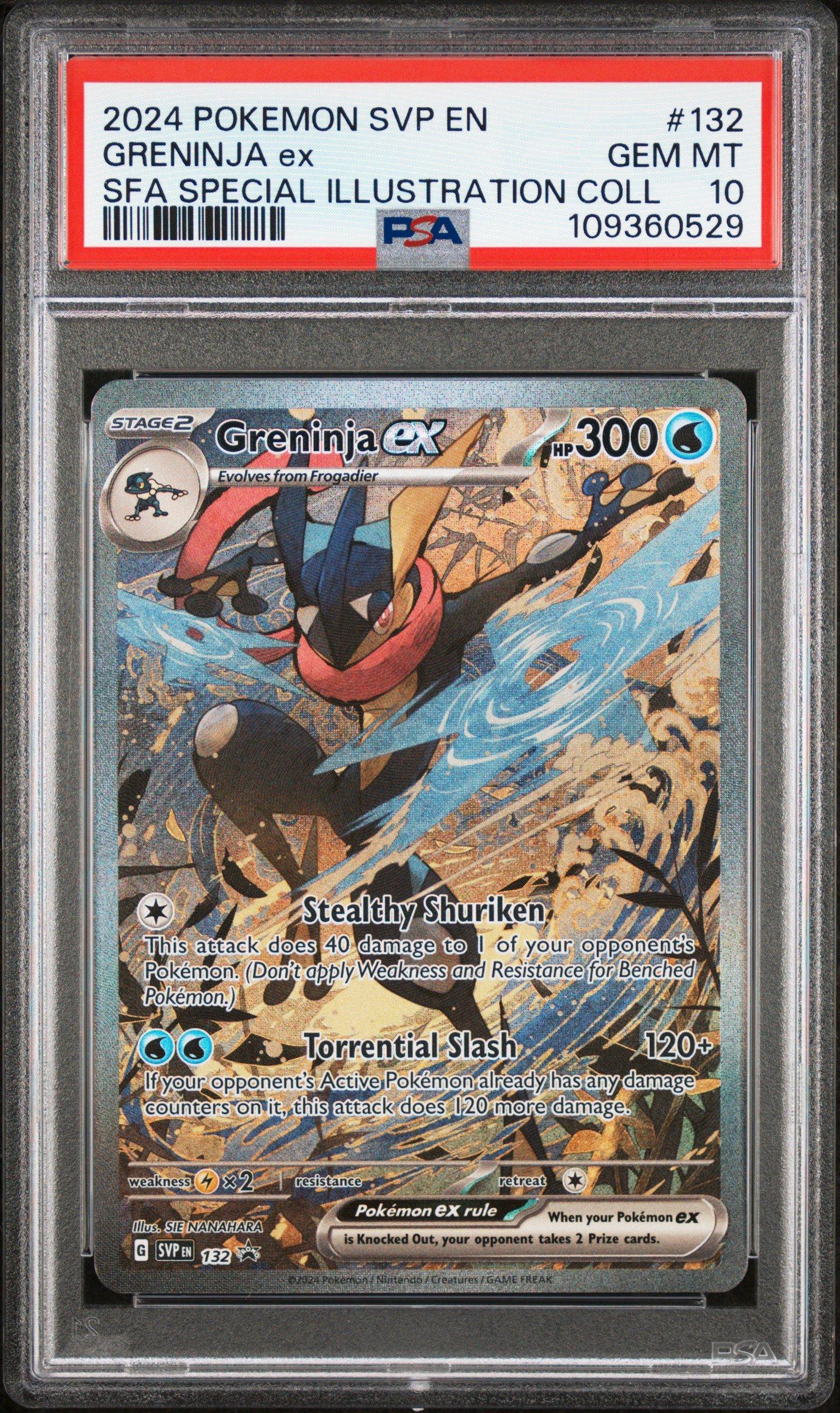2024 Pokemon Svp En-sv Black Star Promo 132 Greninja Ex Shrouded