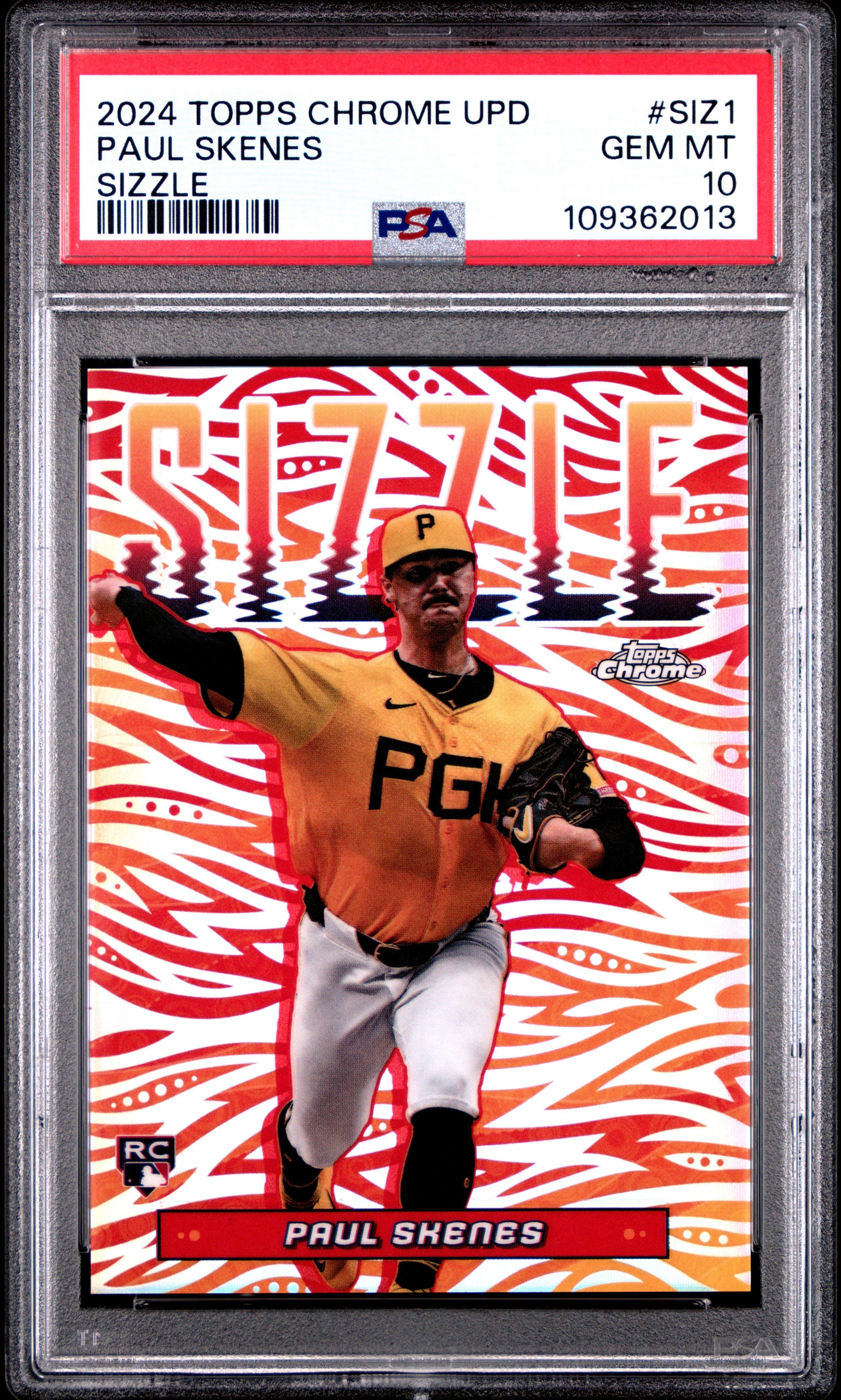 2024 Topps Chrome Update Sizzle Siz1 Paul Skenes PSA 10