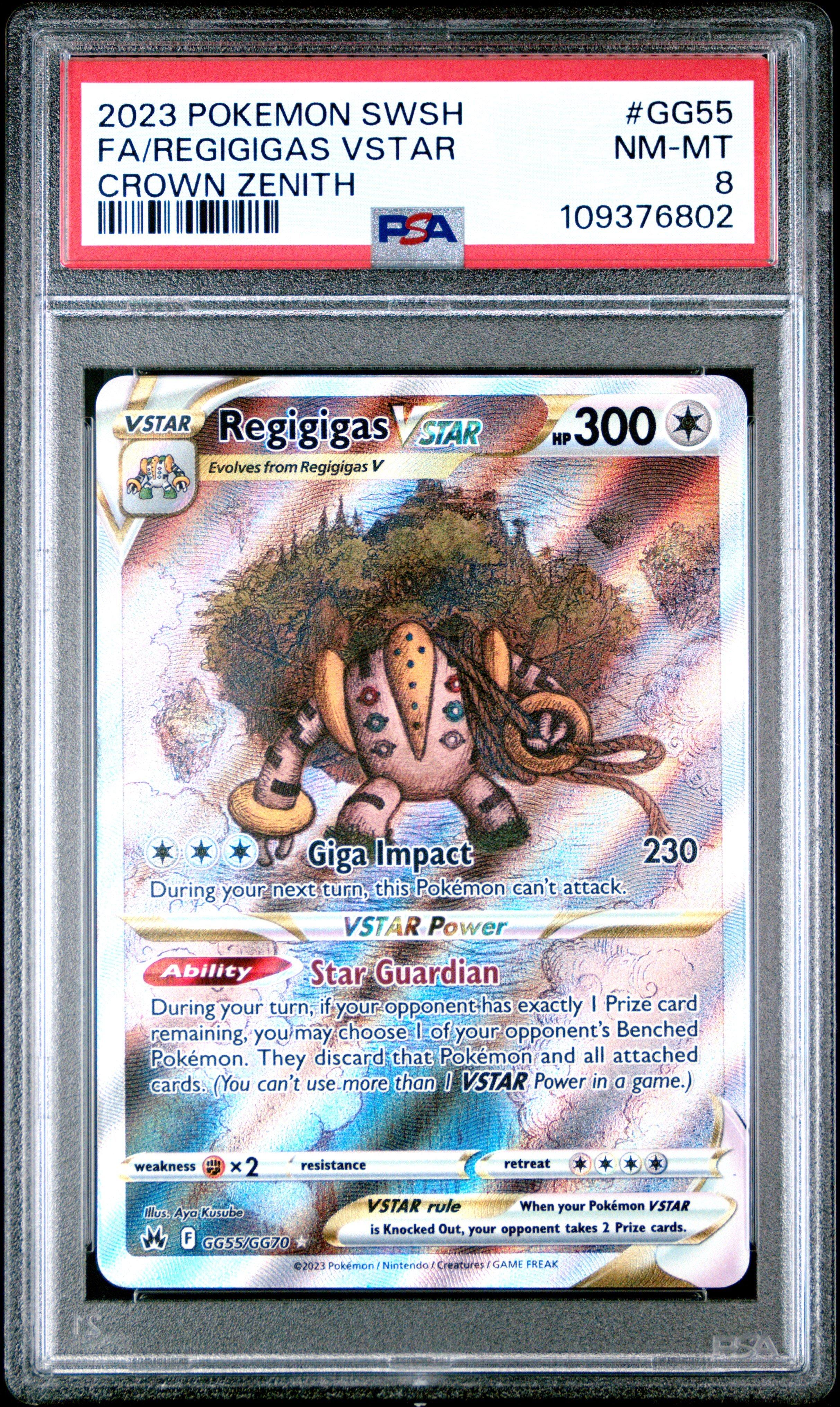 2023 Pokemon Sword And Shield Crown Zenith Gg55 Full Art/regigigas