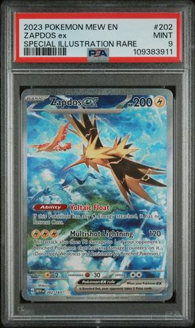 2023 Pokémon SV2 JP ザプドス アートレア PSA9 2023 Pokémon Zapdos EX SAR Special Art Rare Japanese JP SV2a