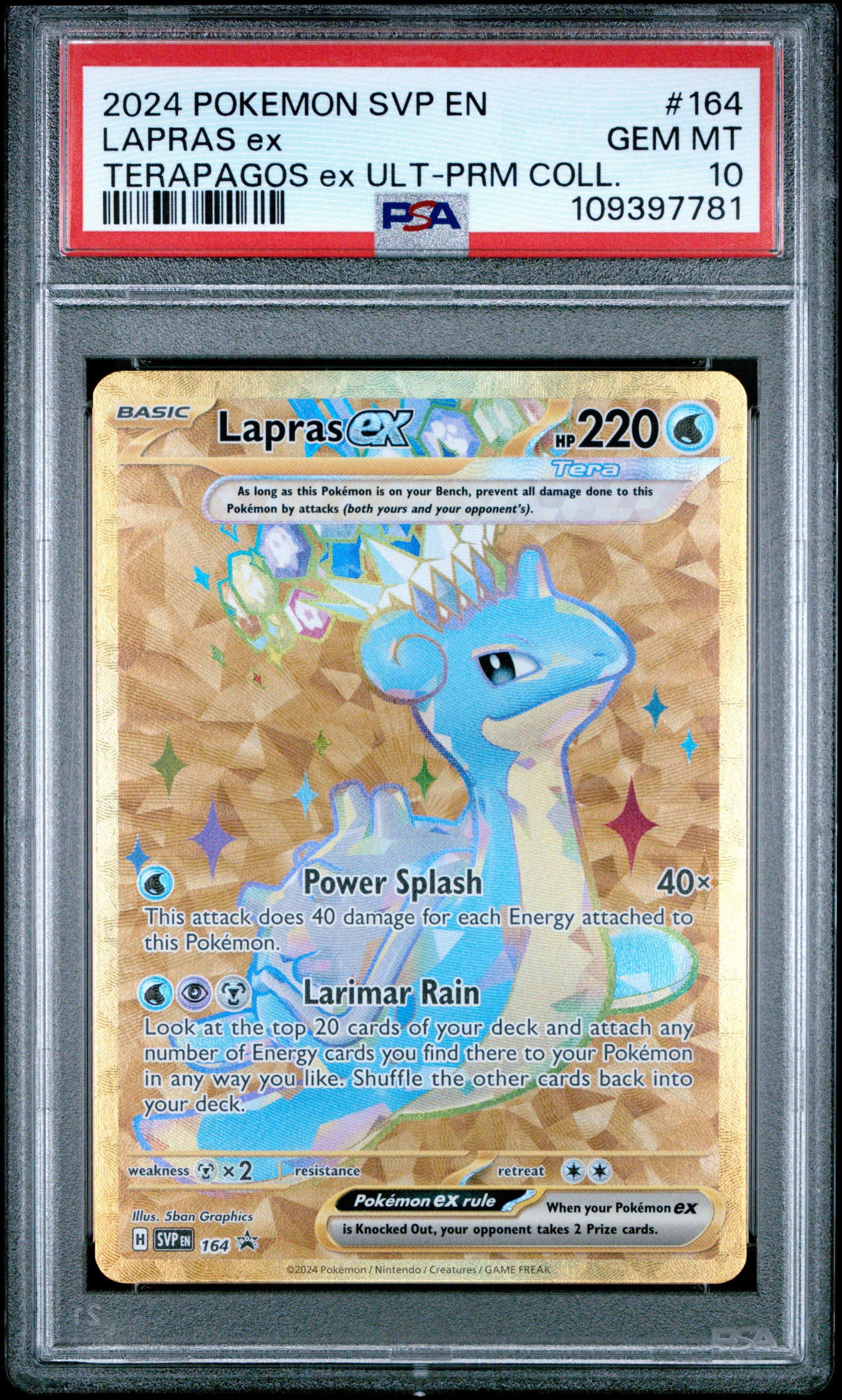pokemon card lapras ex Amazon.com: Pokemon - Lapras ex 158/142 - Stellar Crown