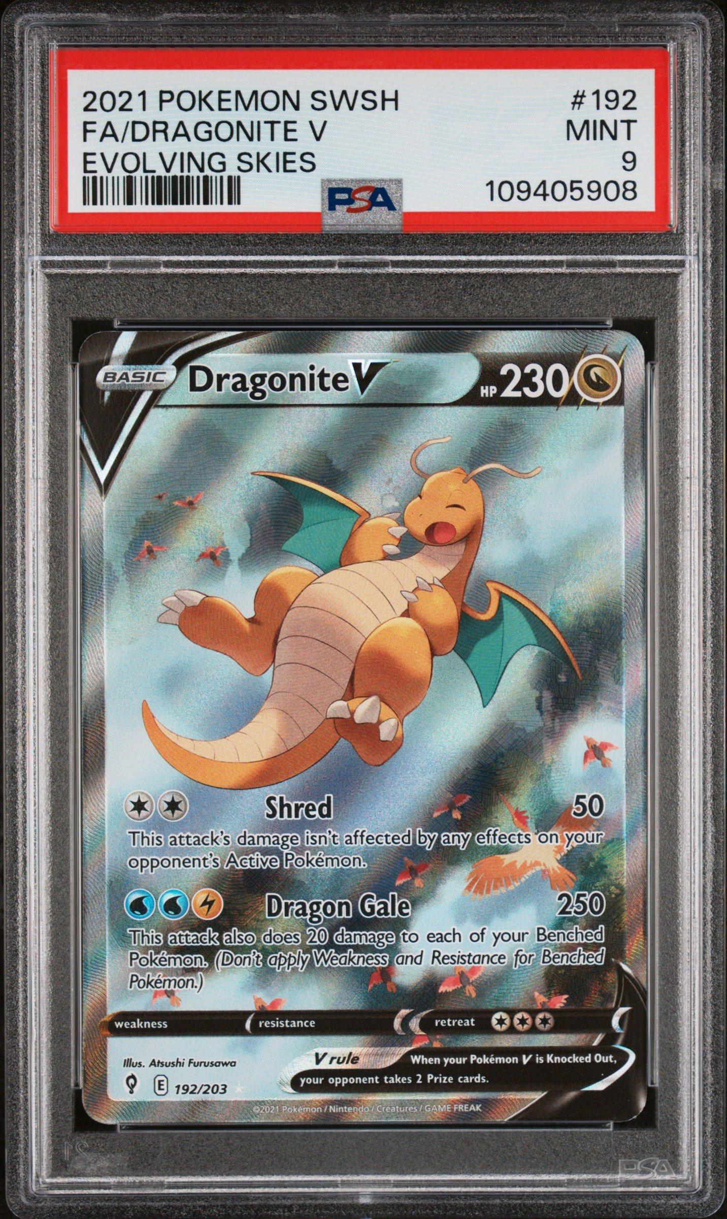 2021 Pokemon Sword & Shield Evolving Skies 192 Full Art/dragonite