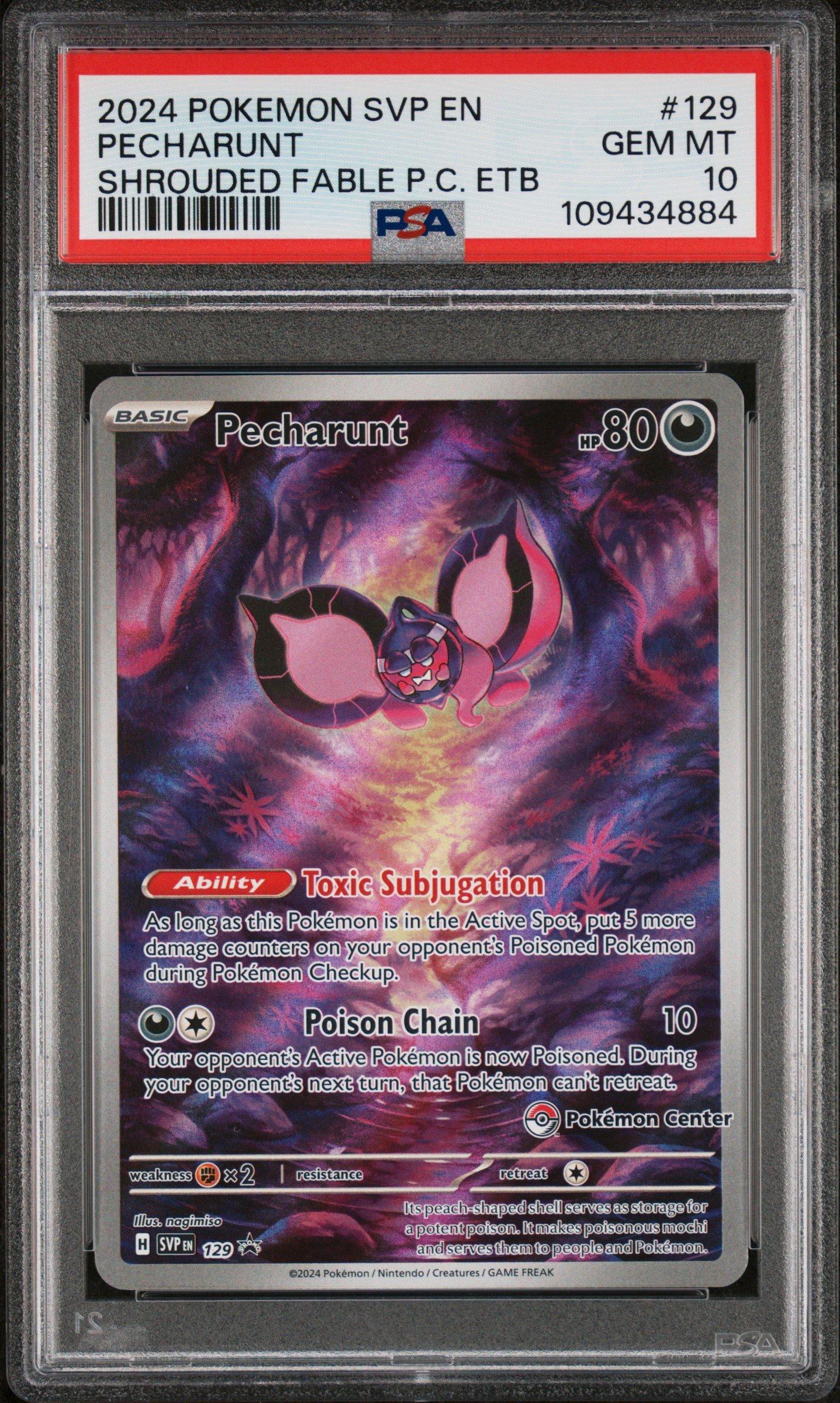 2024 Pokemon Svp En-sv Black Star Promo 129 Pecharunt Shrouded