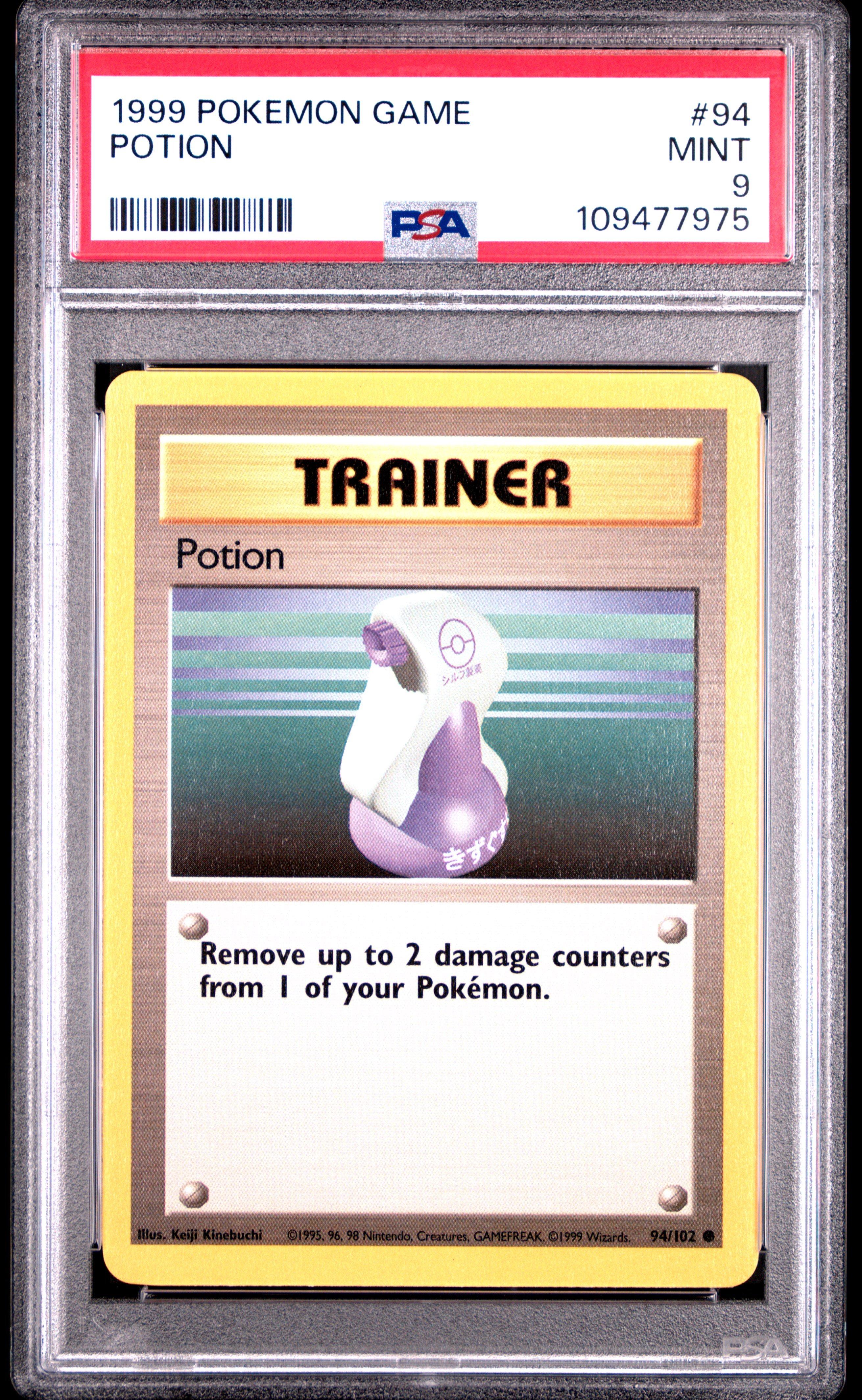 1999 Pokemon Game 94 Potion PSA
