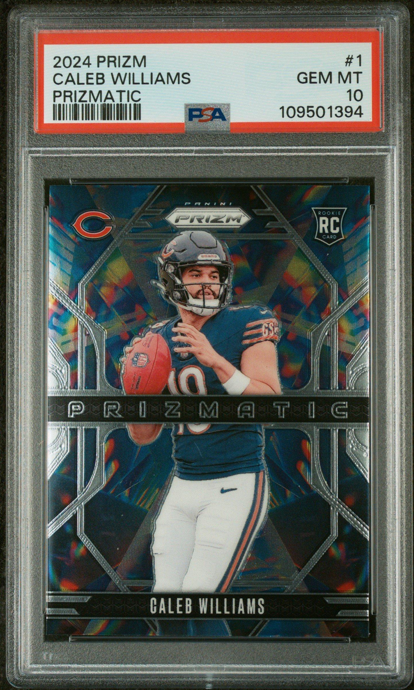 2024 Panini Prizm Prizmatic 1 Caleb Williams PSA 10